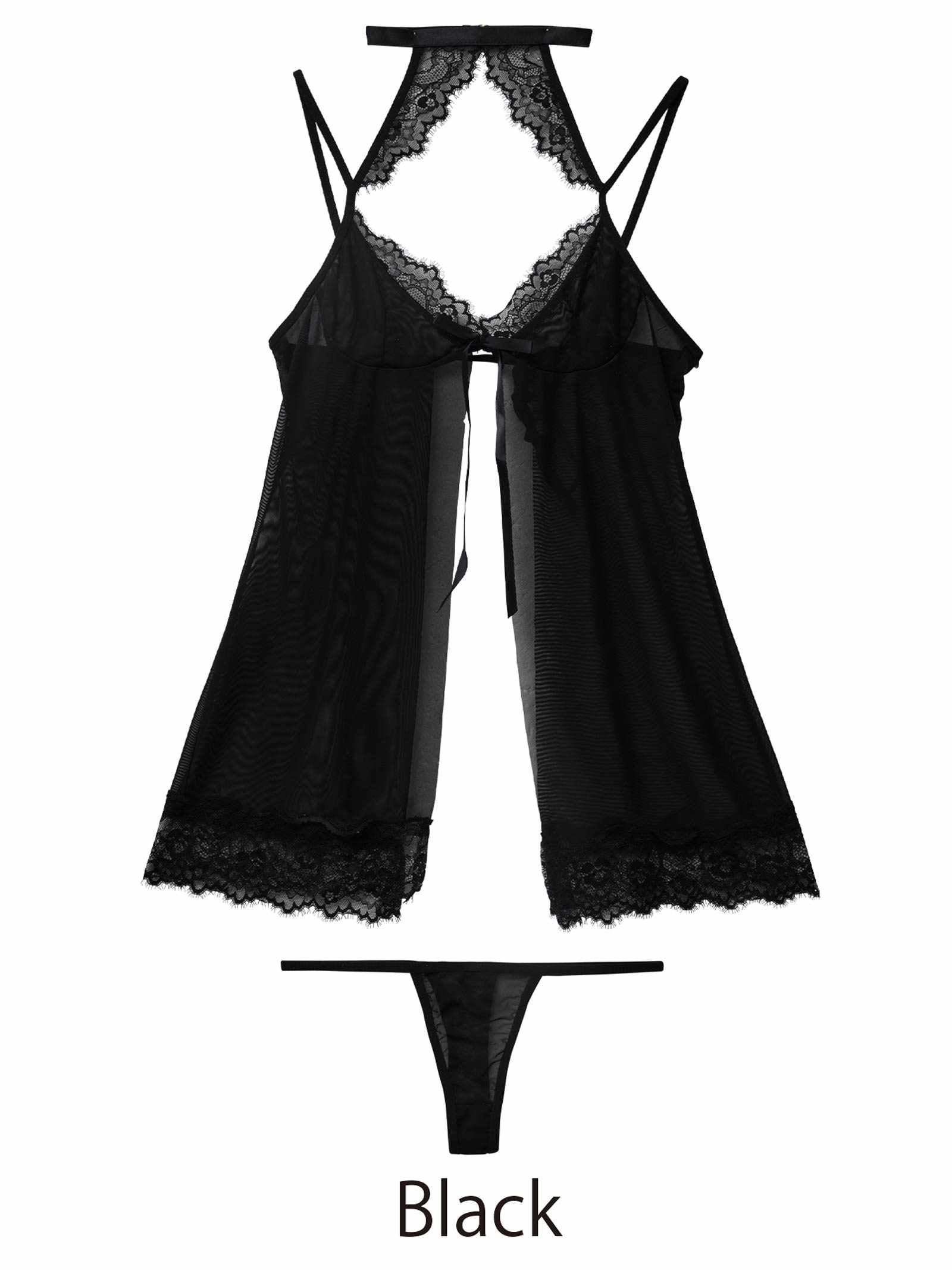 8/25新作![CARRIEFRANCA]レーシィホールアメスリベビードール