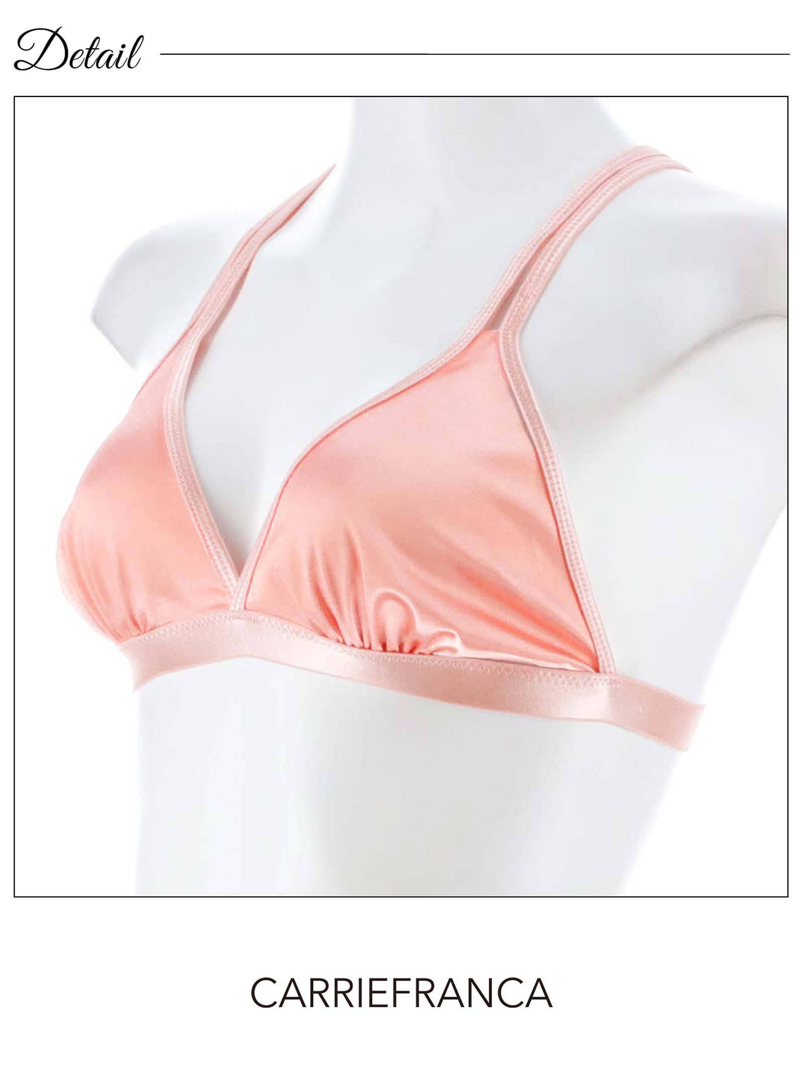 [CARRIEFRANCA]バッククロスサテンブラセット