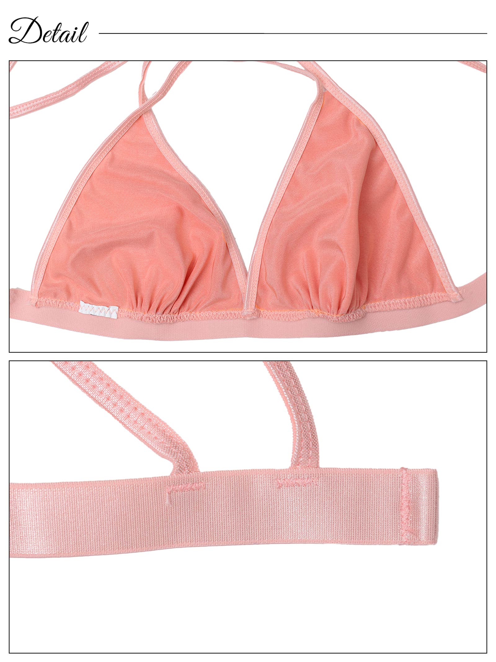 [CARRIEFRANCA]バッククロスサテンブラセット