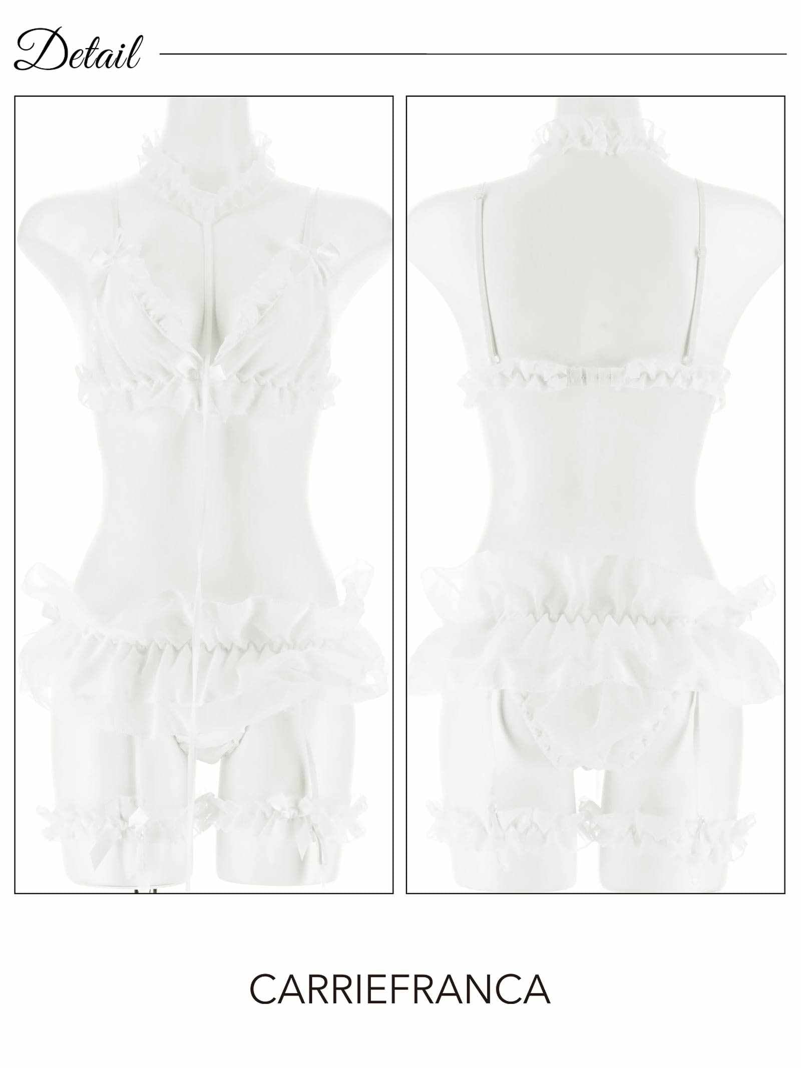 10/13新作![CARRIEFRANCA]エンジェルフリルブラセット