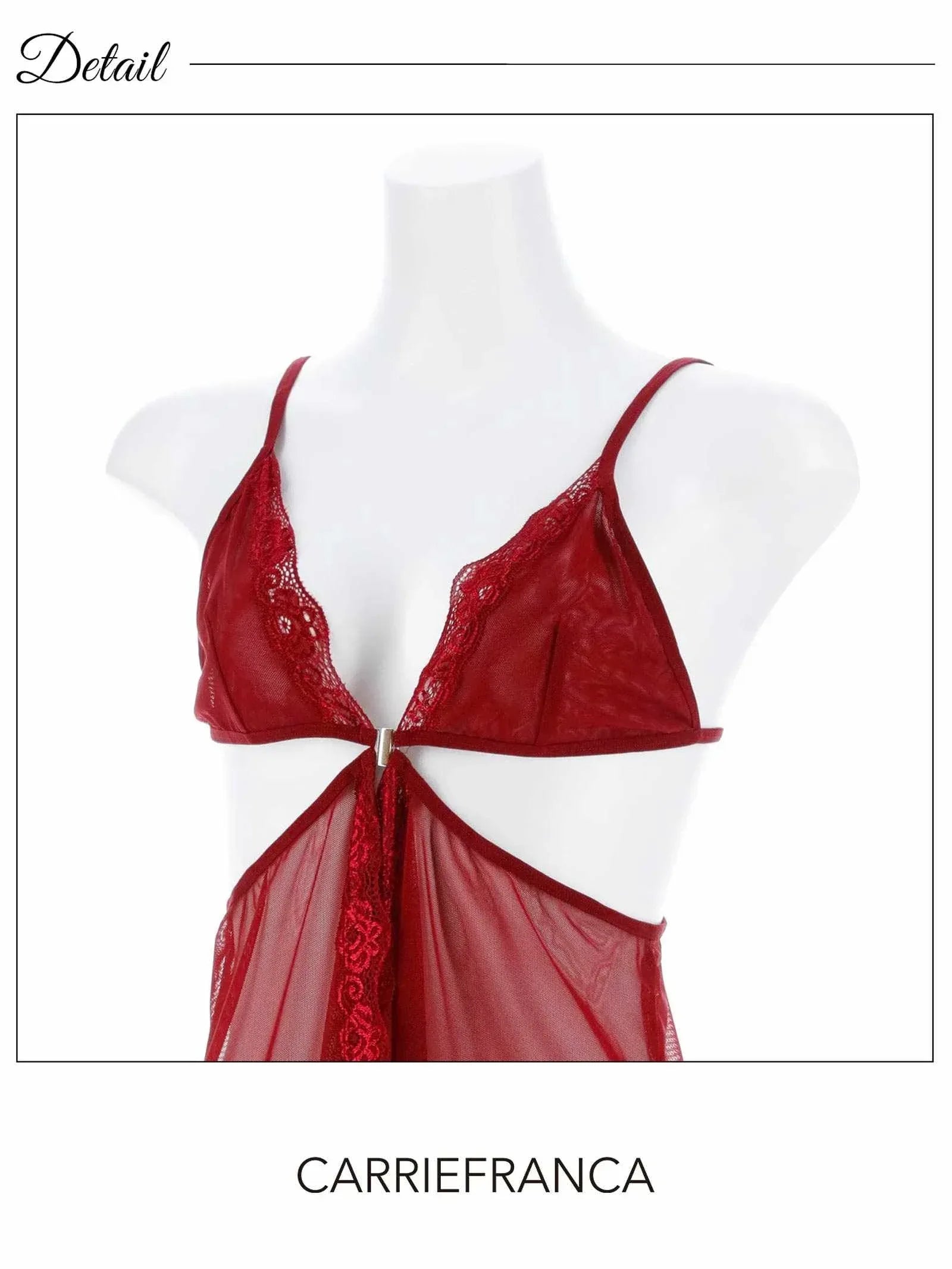 1/15再販![CARRIEFRANCA]エレガントカットレースベビードール - 【公式】247Lingerie