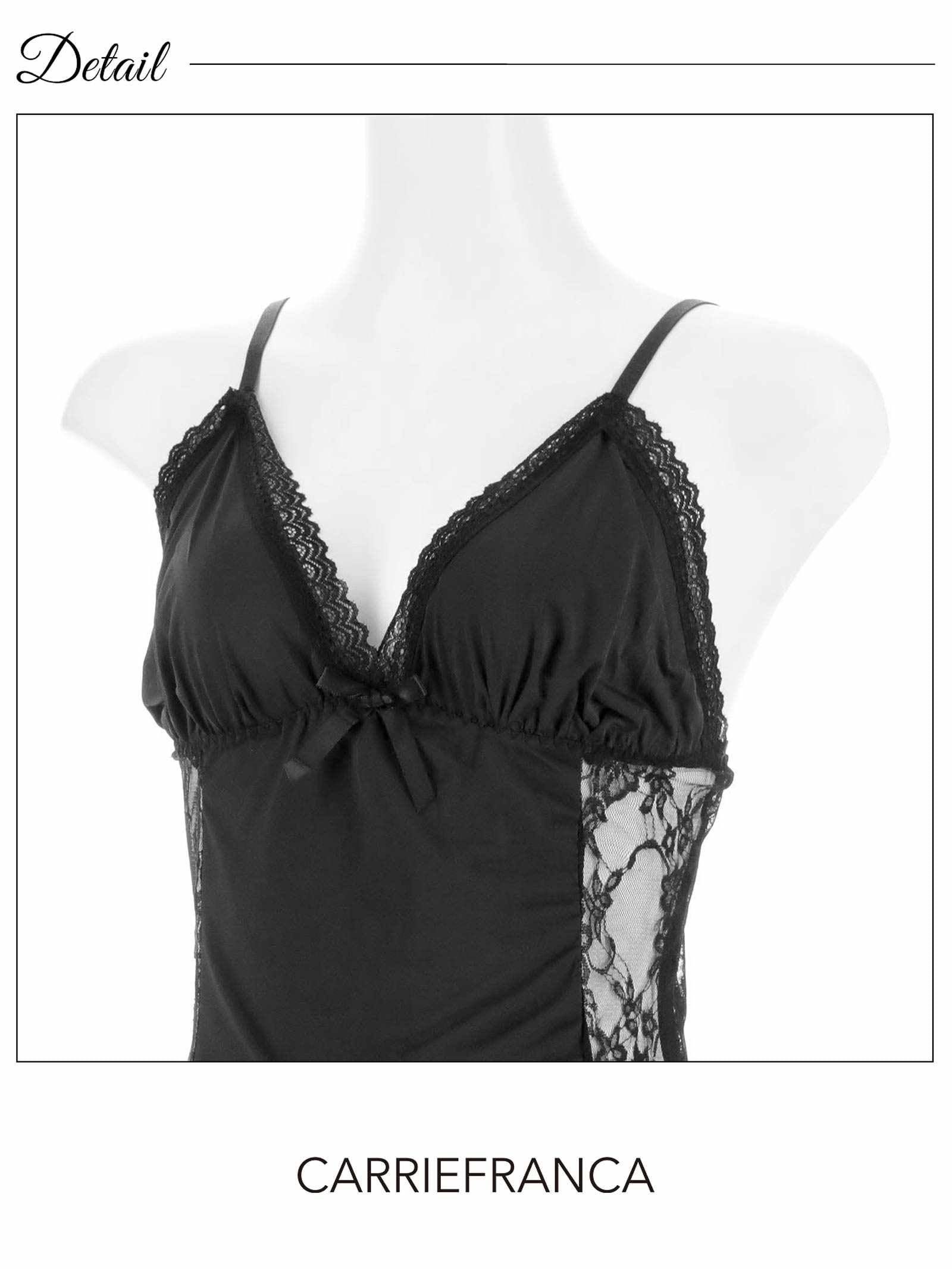 11/24新作![CARRIEFRANCA]クラッシーレースベビードール