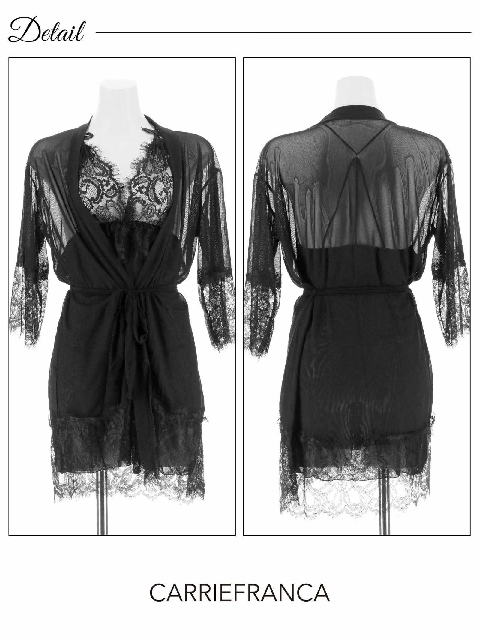 12/1新作![CARRIEFRANCA]ダークロマンスレーシィベビードール