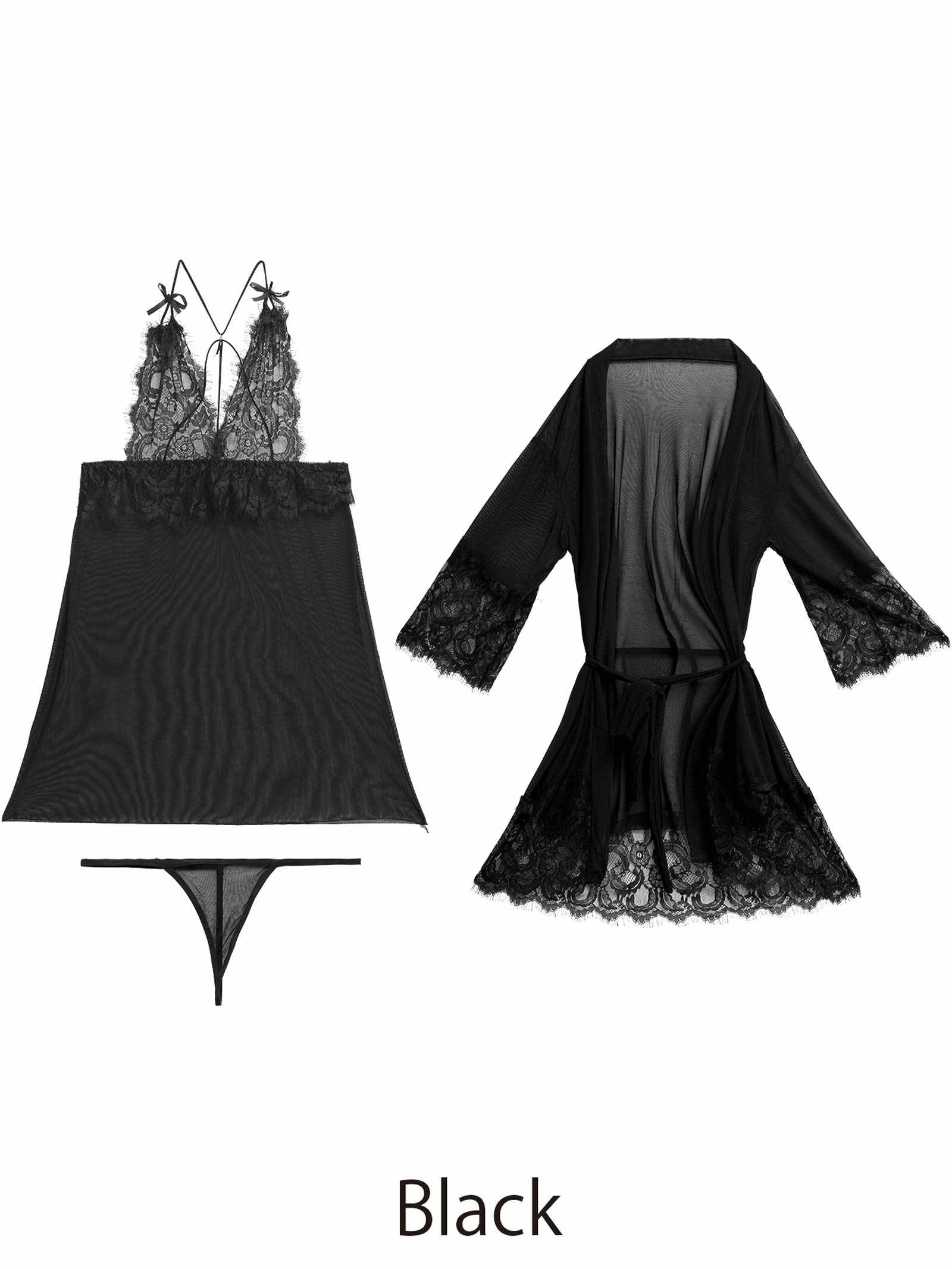 12/1新作![CARRIEFRANCA]ダークロマンスレーシィベビードール