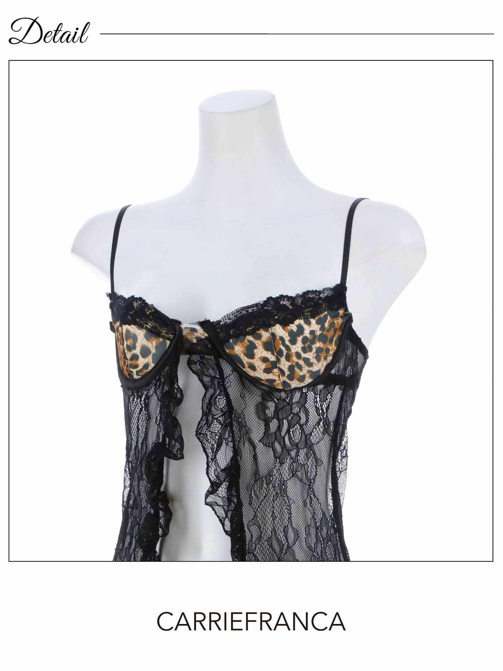 12/10新作![CARRIEFRANCA]レオパードシアーリュクスベビードール