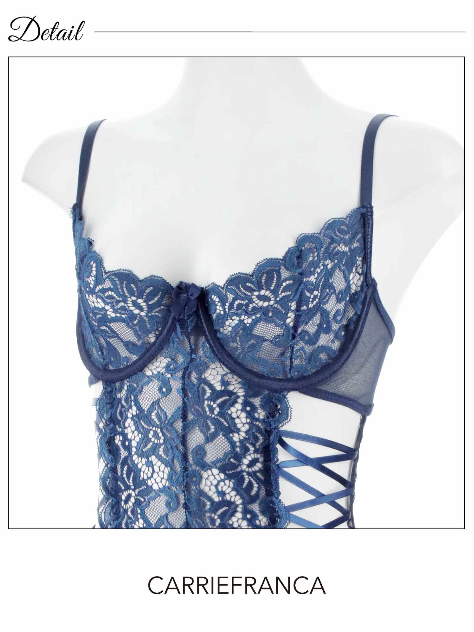 12/26新作![CARRIEFRANCA]リュクスレースアップボディスーツ