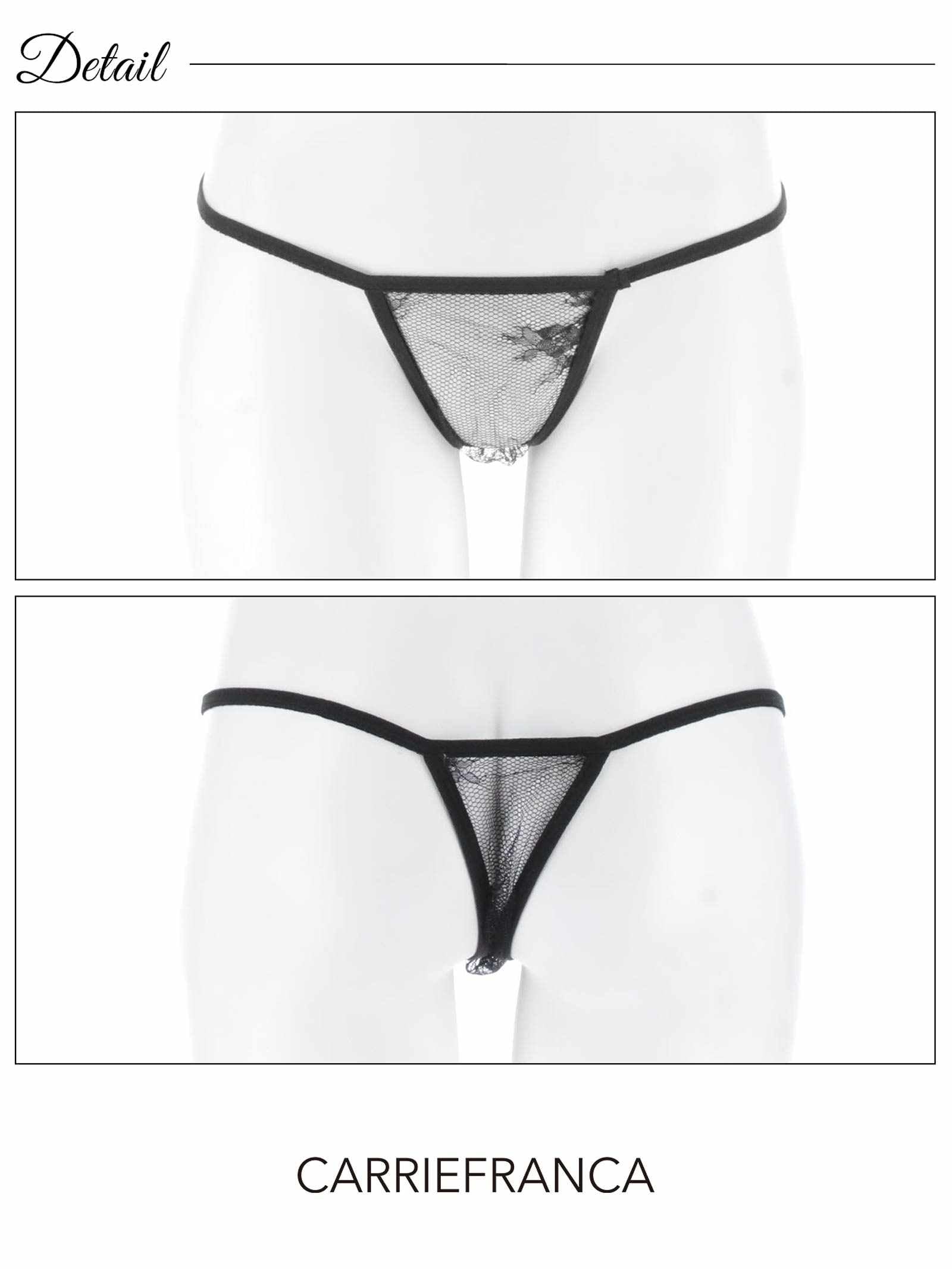 12/17新作![CARRIEFRANCA]シアーレースヌーディーベビードール