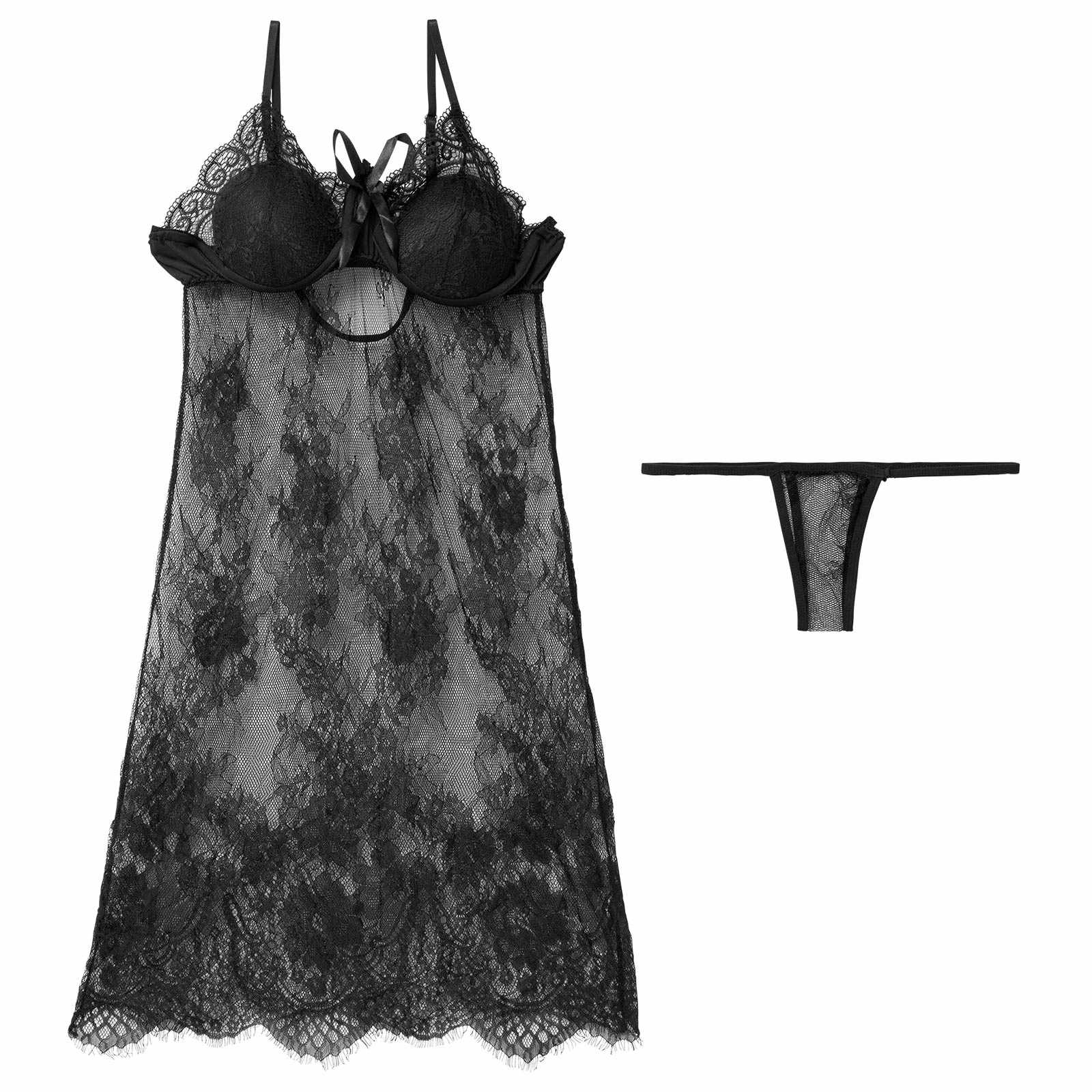 12/17新作![CARRIEFRANCA]シアーレースヌーディーベビードール