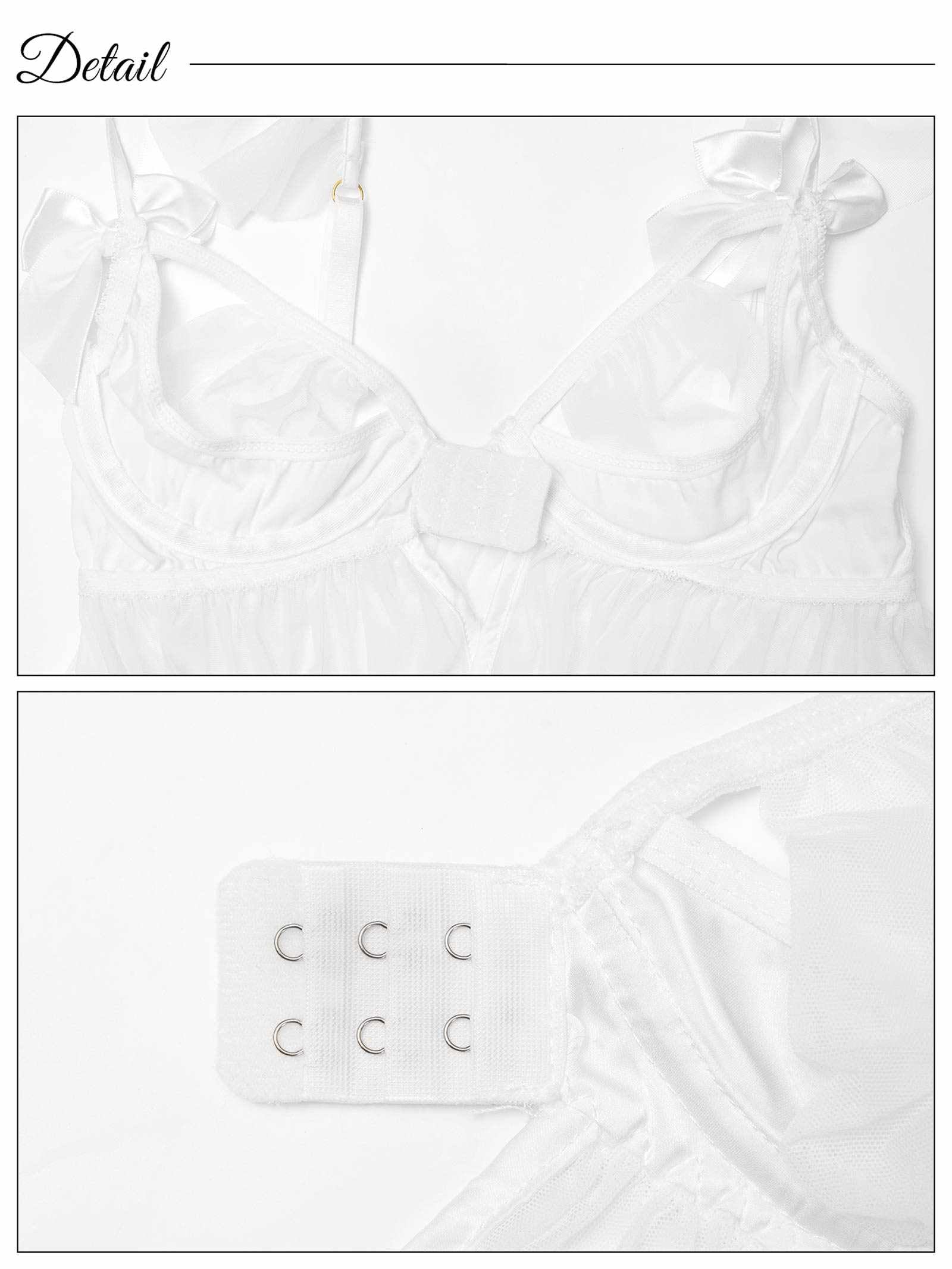 12/24新作![CARRIEFRANCA]ミューズフロントホックベビードール