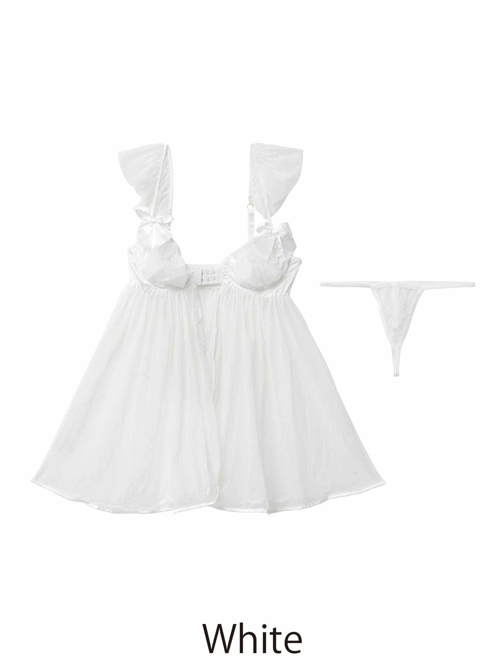 12/24新作![CARRIEFRANCA]ミューズフロントホックベビードール