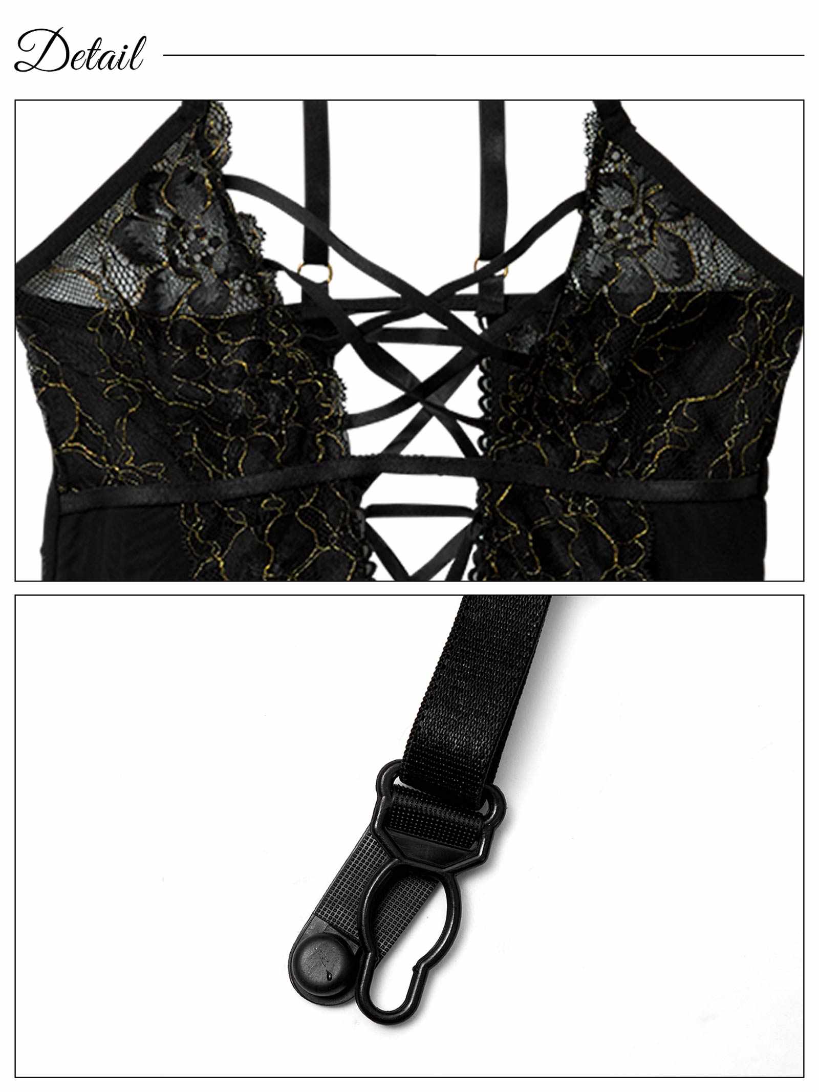 12/22新作![CARRIEFRANCA]フルールレースアップベビードール