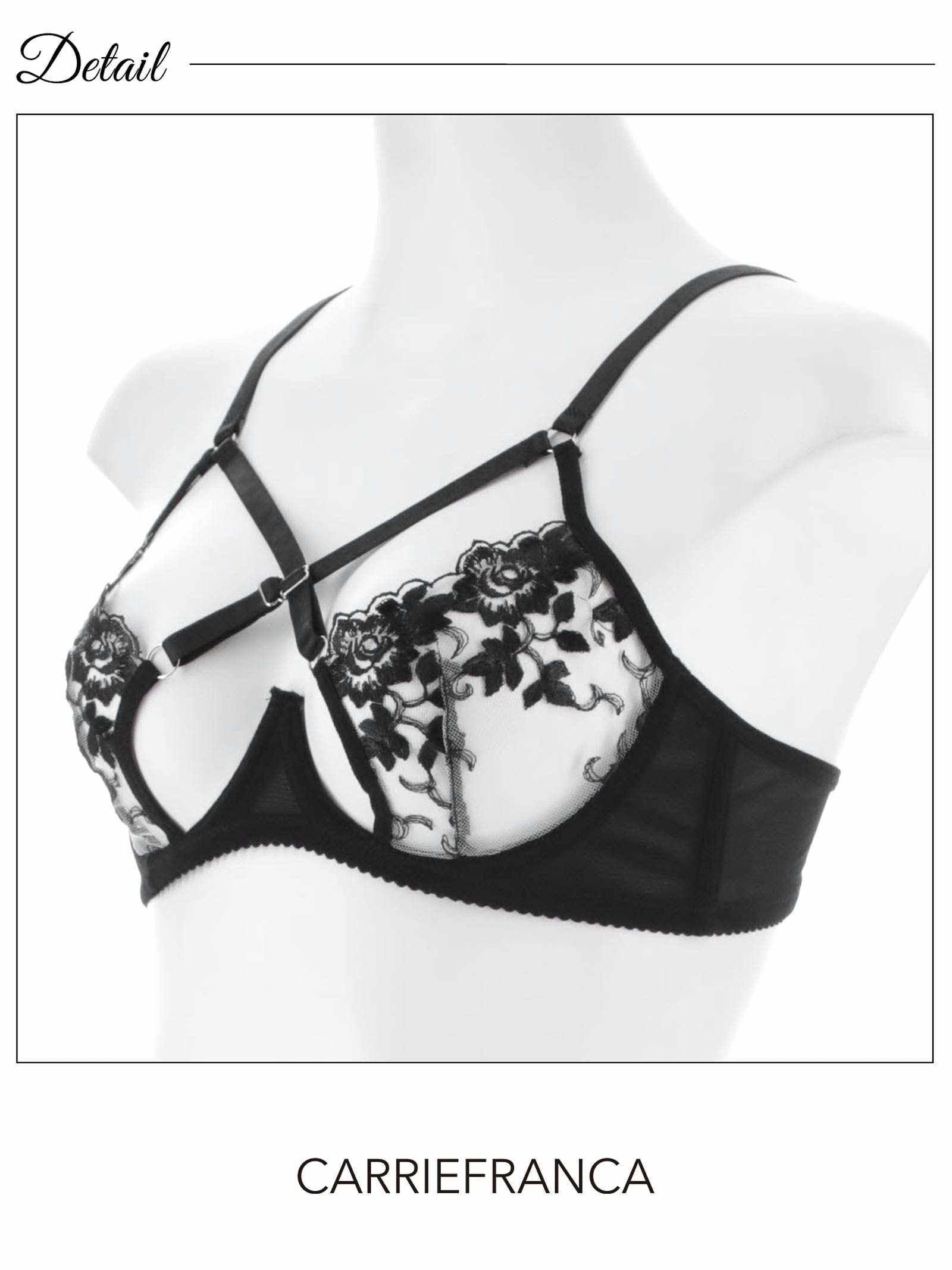 12/12新作![CARRIEFRANCA]ミスティッククロスフルールブラセット