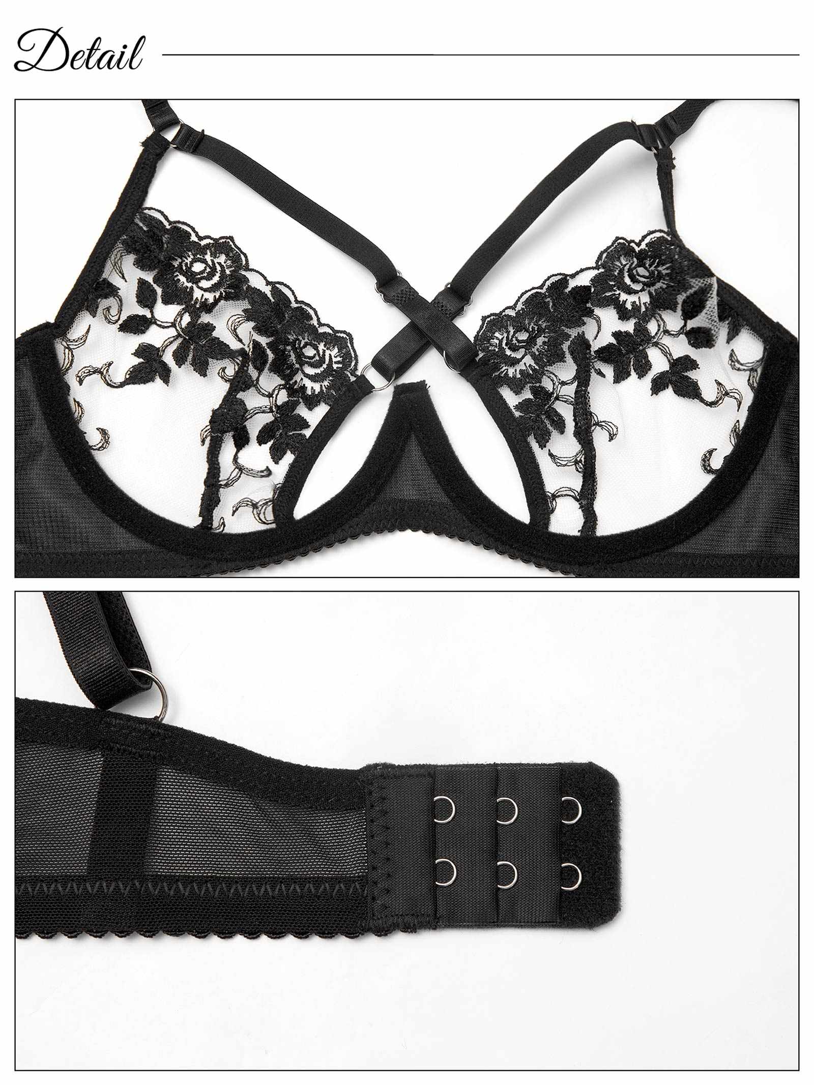 12/12新作![CARRIEFRANCA]ミスティッククロスフルールブラセット