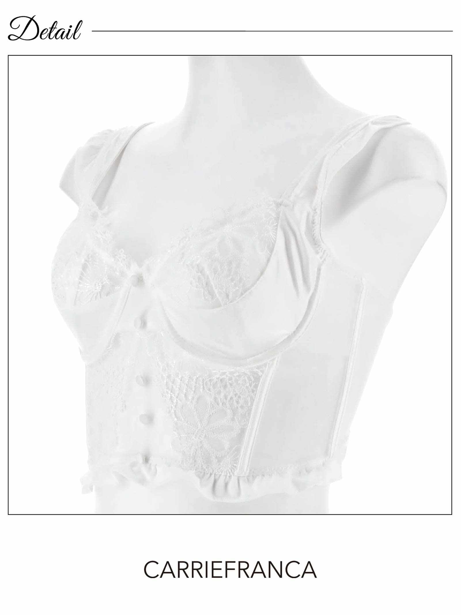 12/19新作![CARRIEFRANCA]ブロッサムビスチェブラセット