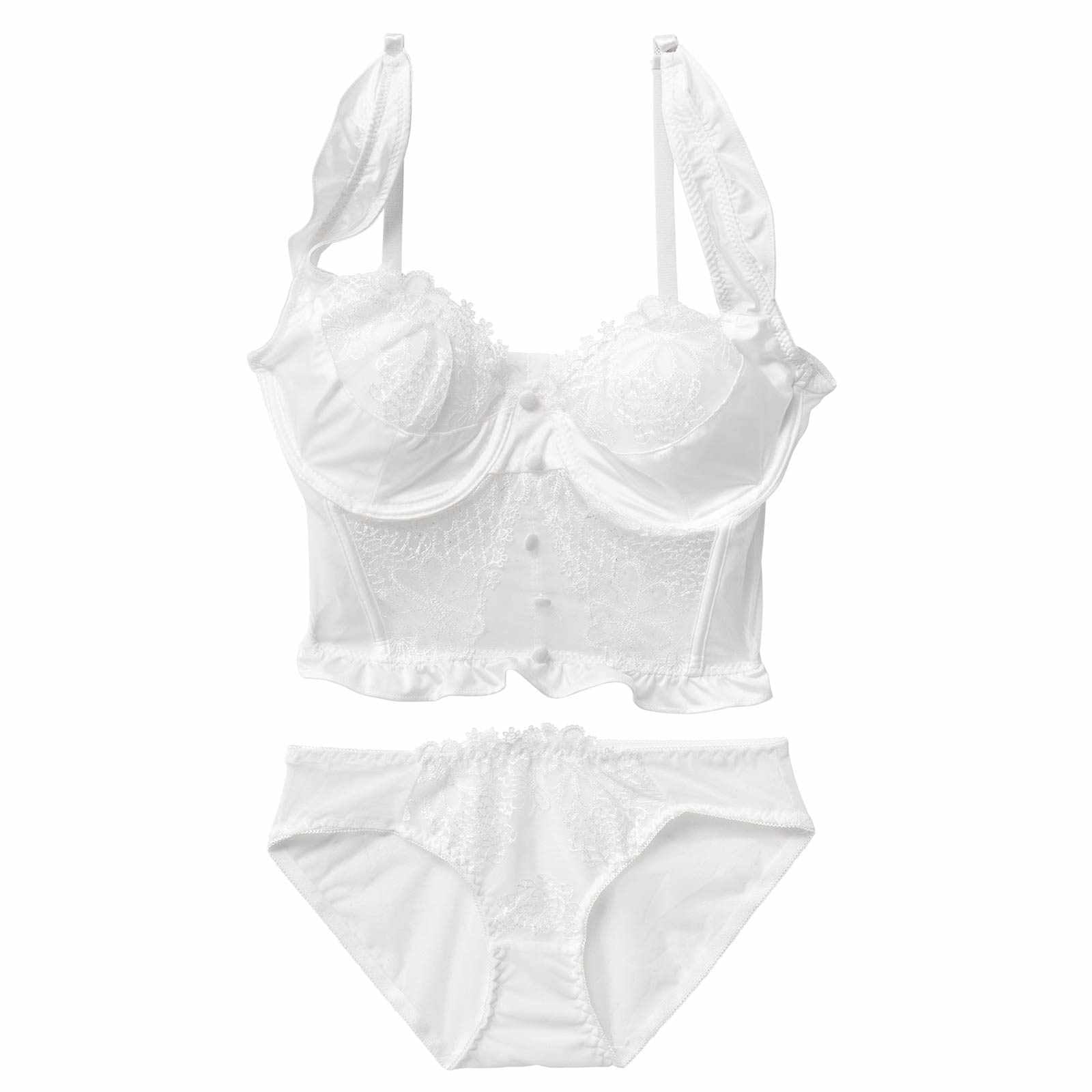 12/19新作![CARRIEFRANCA]ブロッサムビスチェブラセット