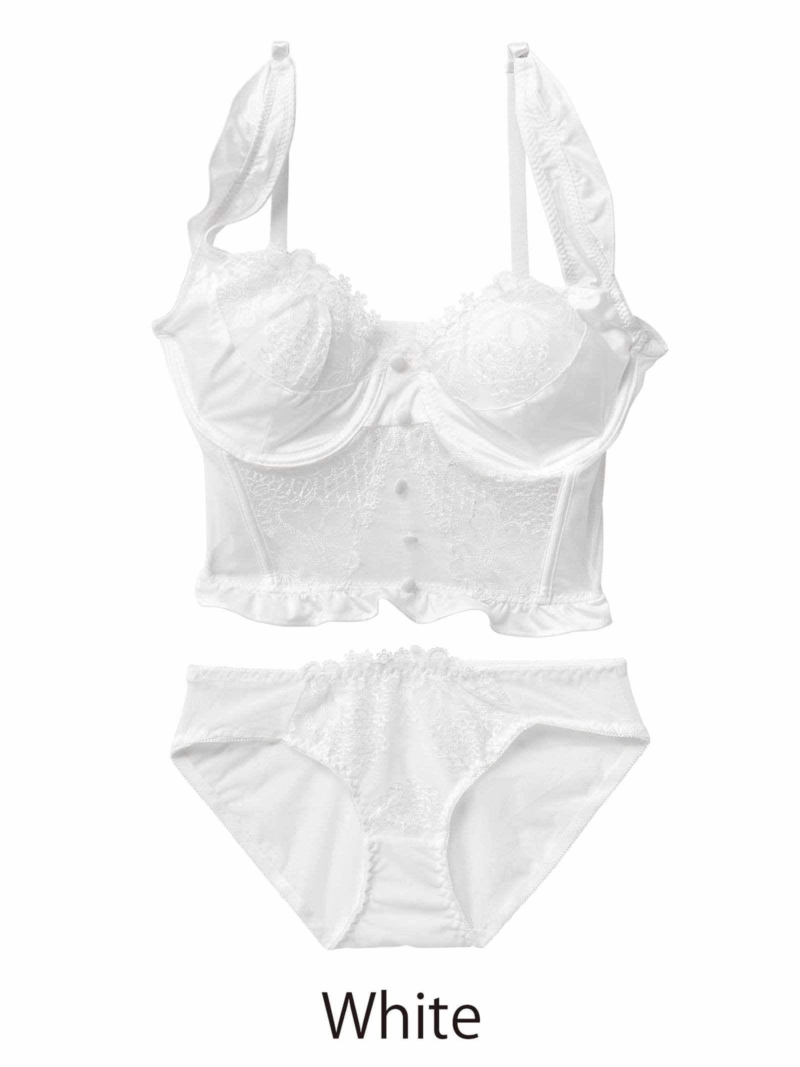 12/19新作![CARRIEFRANCA]ブロッサムビスチェブラセット