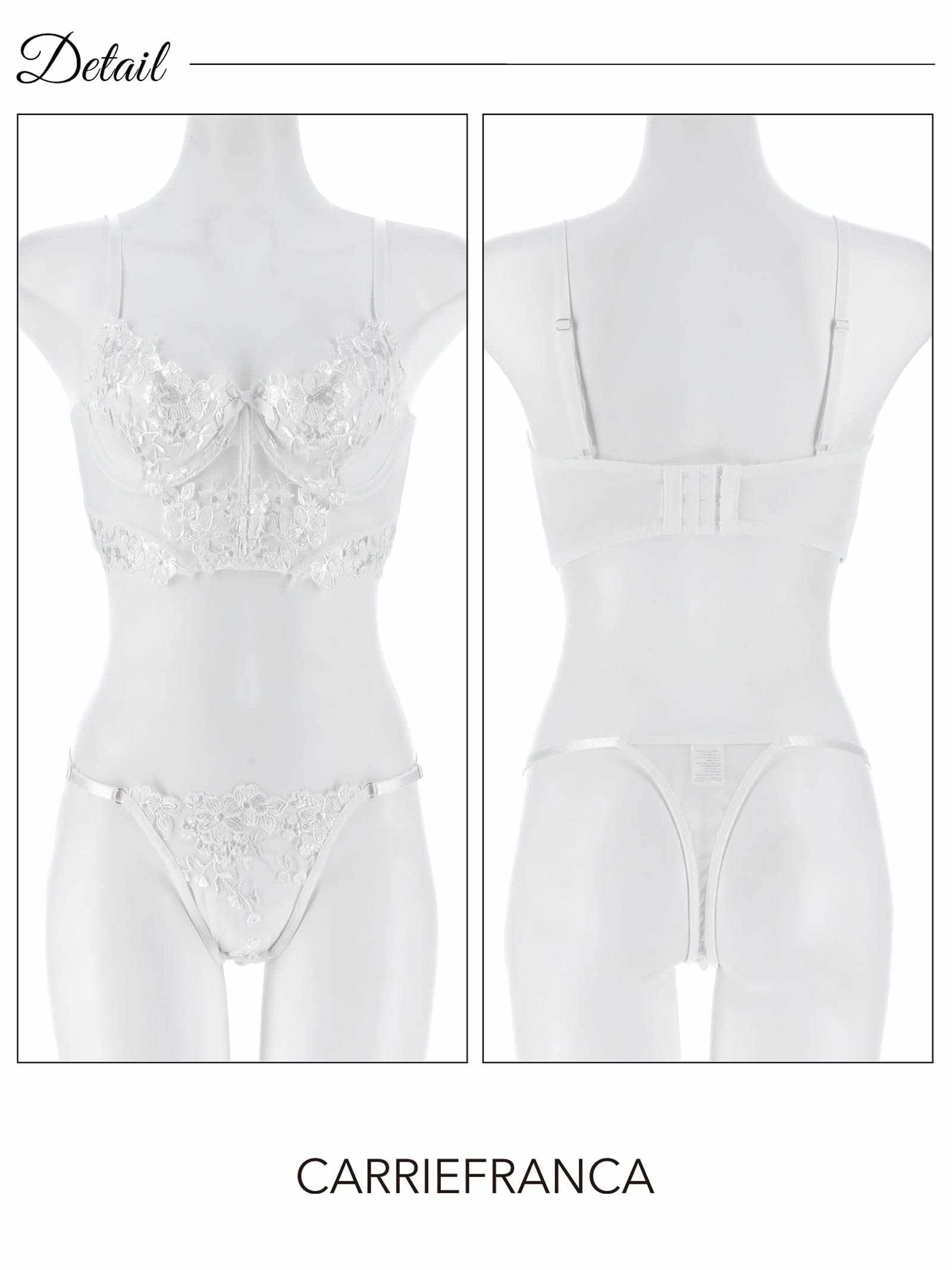 1/19新作![CARRIEFRANCA]シアーフルブルームブラセット