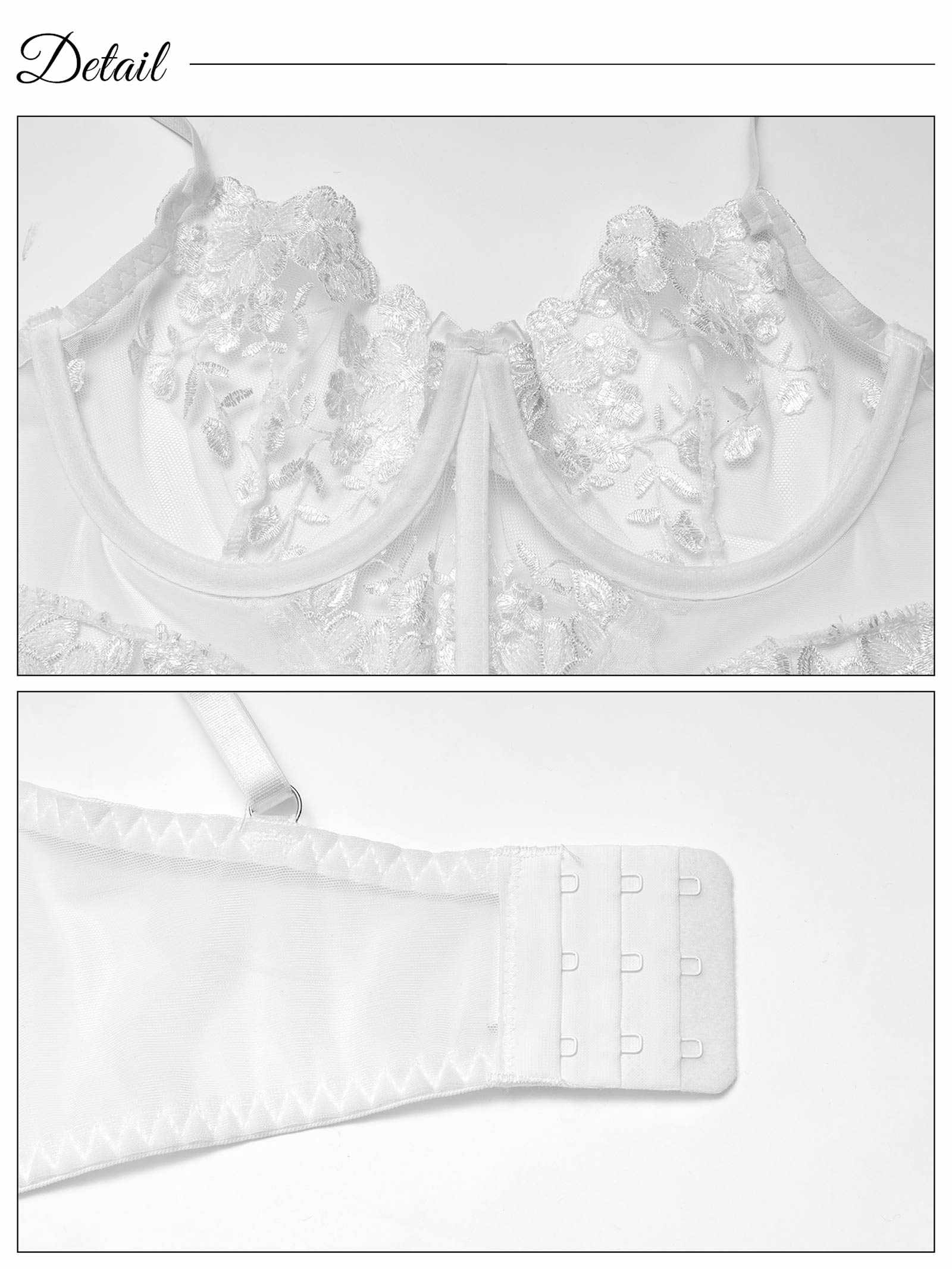 1/19新作![CARRIEFRANCA]シアーフルブルームブラセット