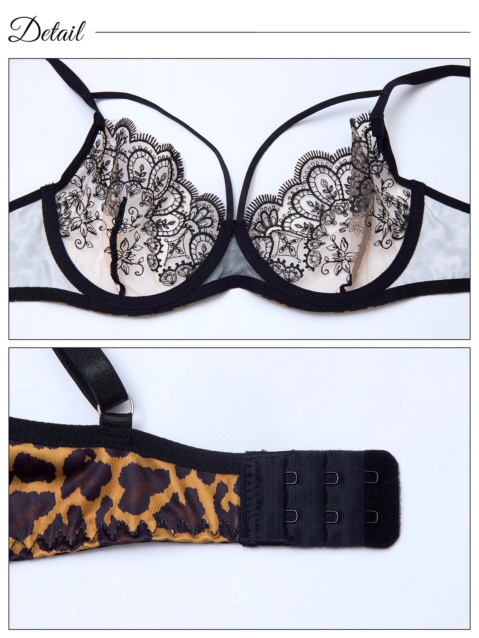 1/5新作![CARRIEFRANCA]ダマスクレオパードブラセット