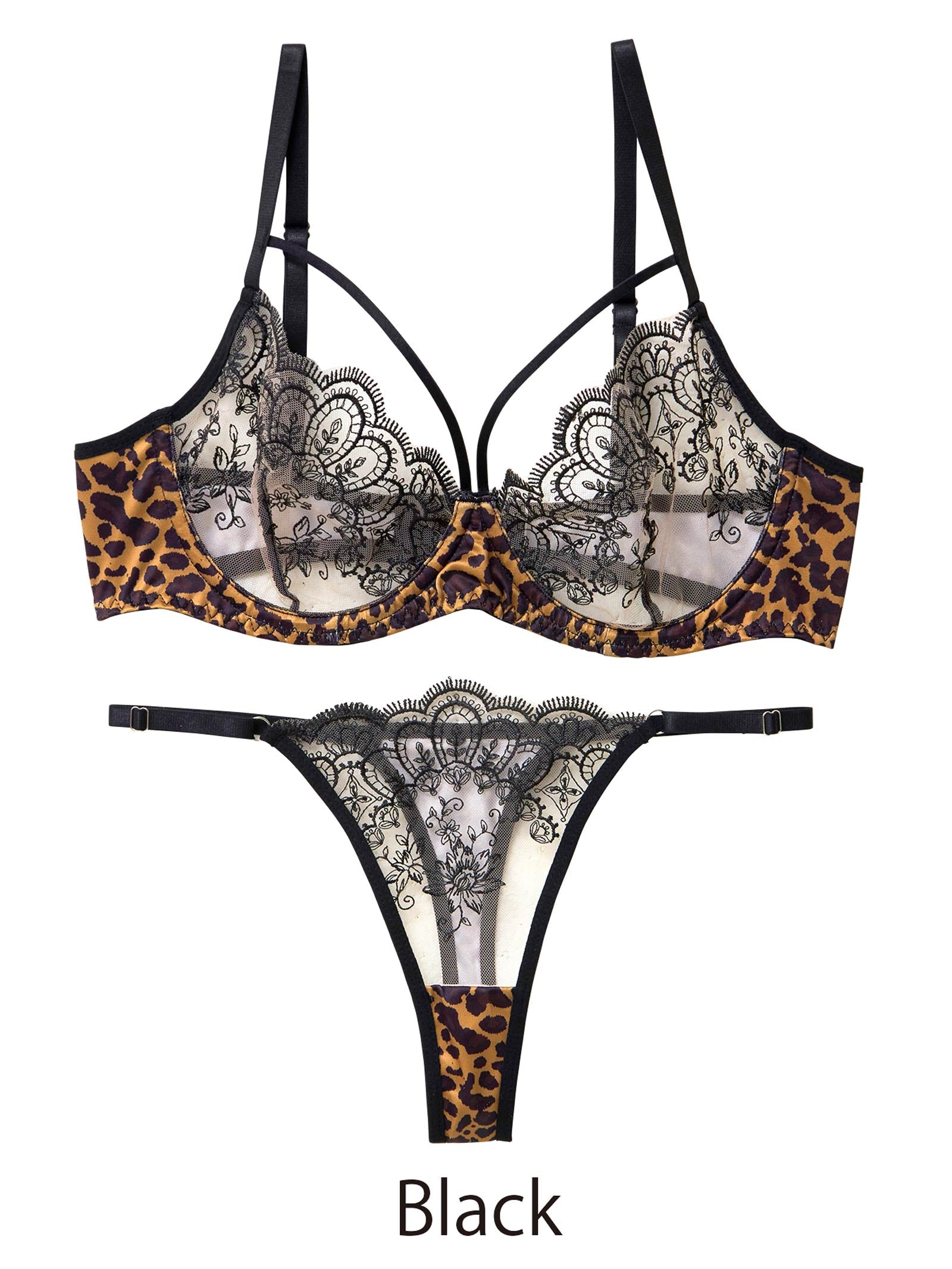 1/5新作![CARRIEFRANCA]ダマスクレオパードブラセット