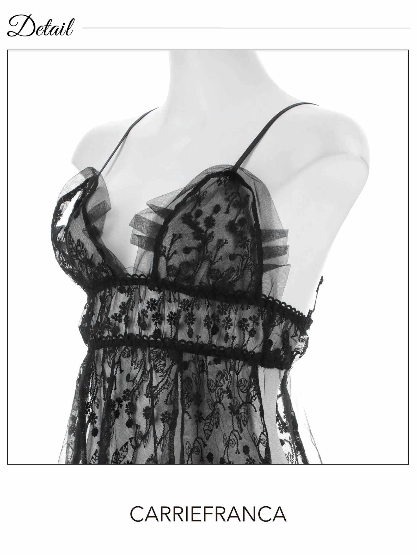 2/20新作![CARRIEFRANCA]アンティークブルームベビードール