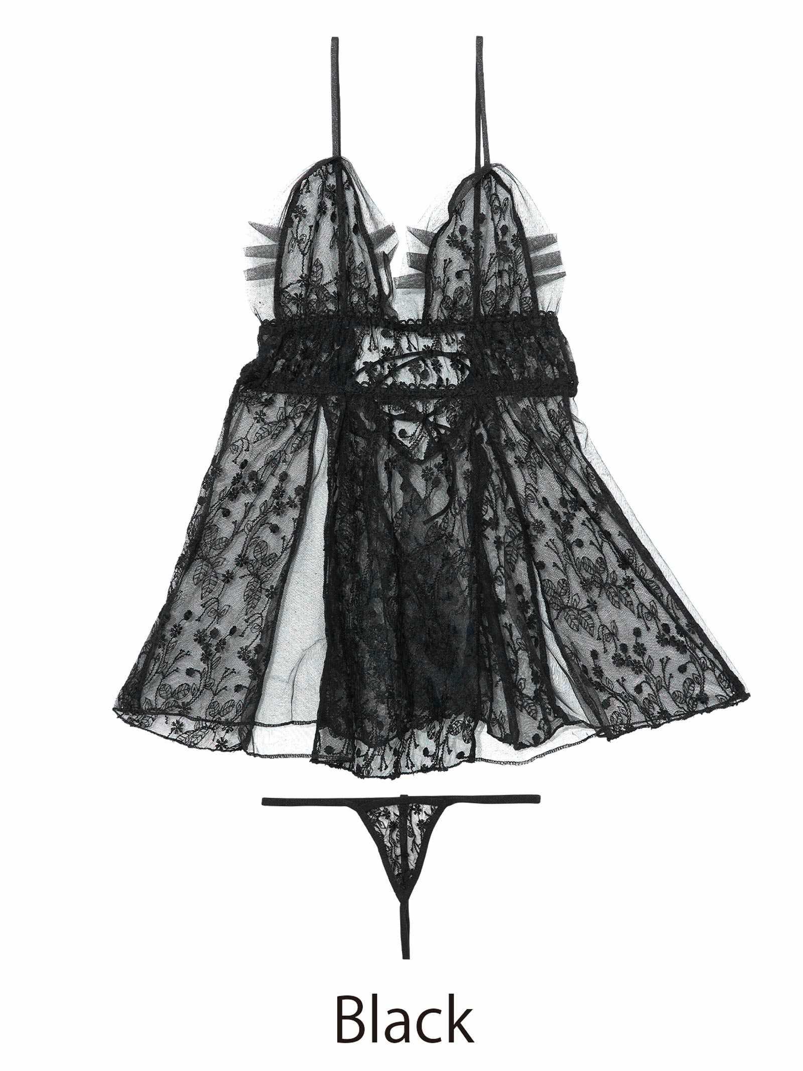 2/20新作![CARRIEFRANCA]アンティークブルームベビードール