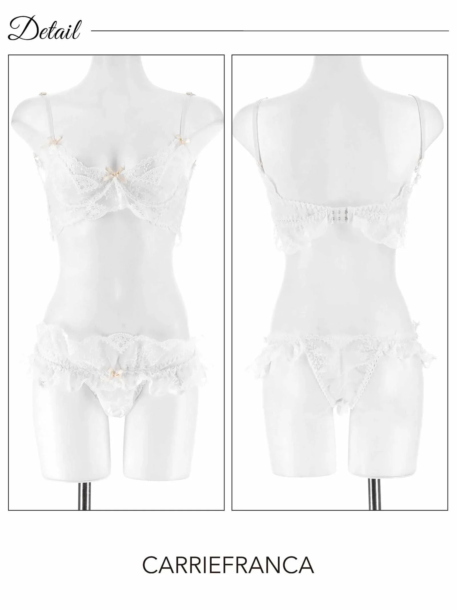 2/23新作![CARRIEFRANCA]ロマンティックスカラップブラセット