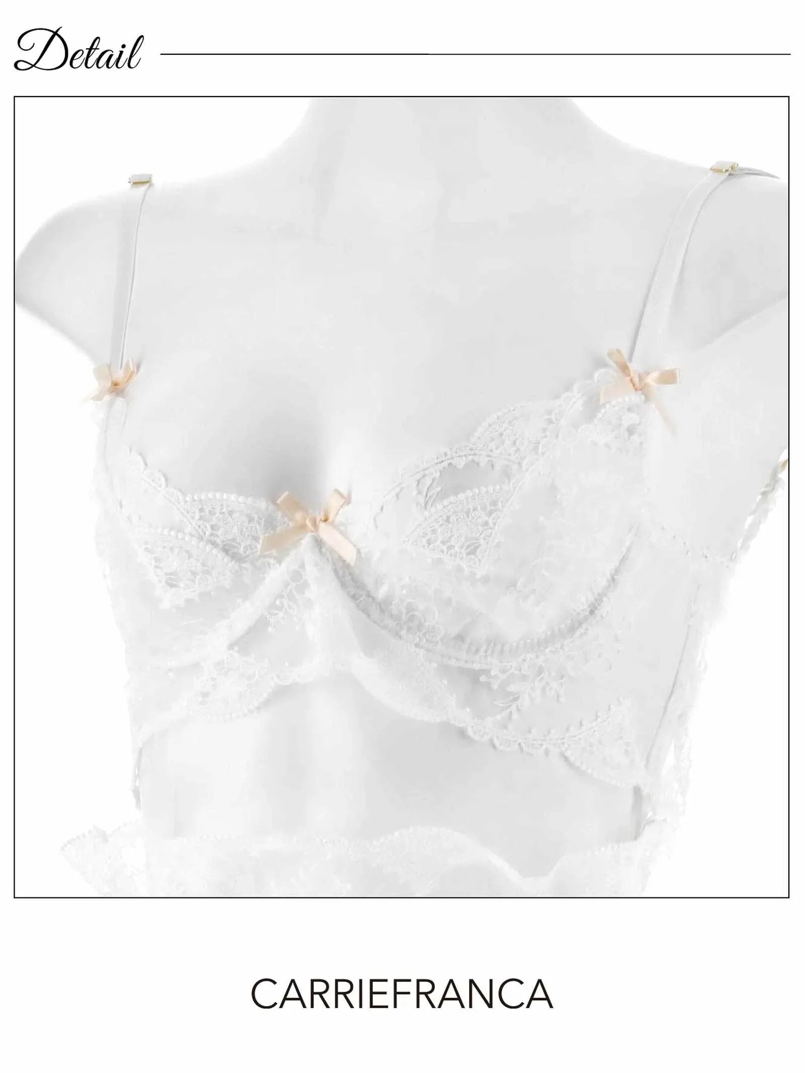 2/23新作![CARRIEFRANCA]ロマンティックスカラップブラセット