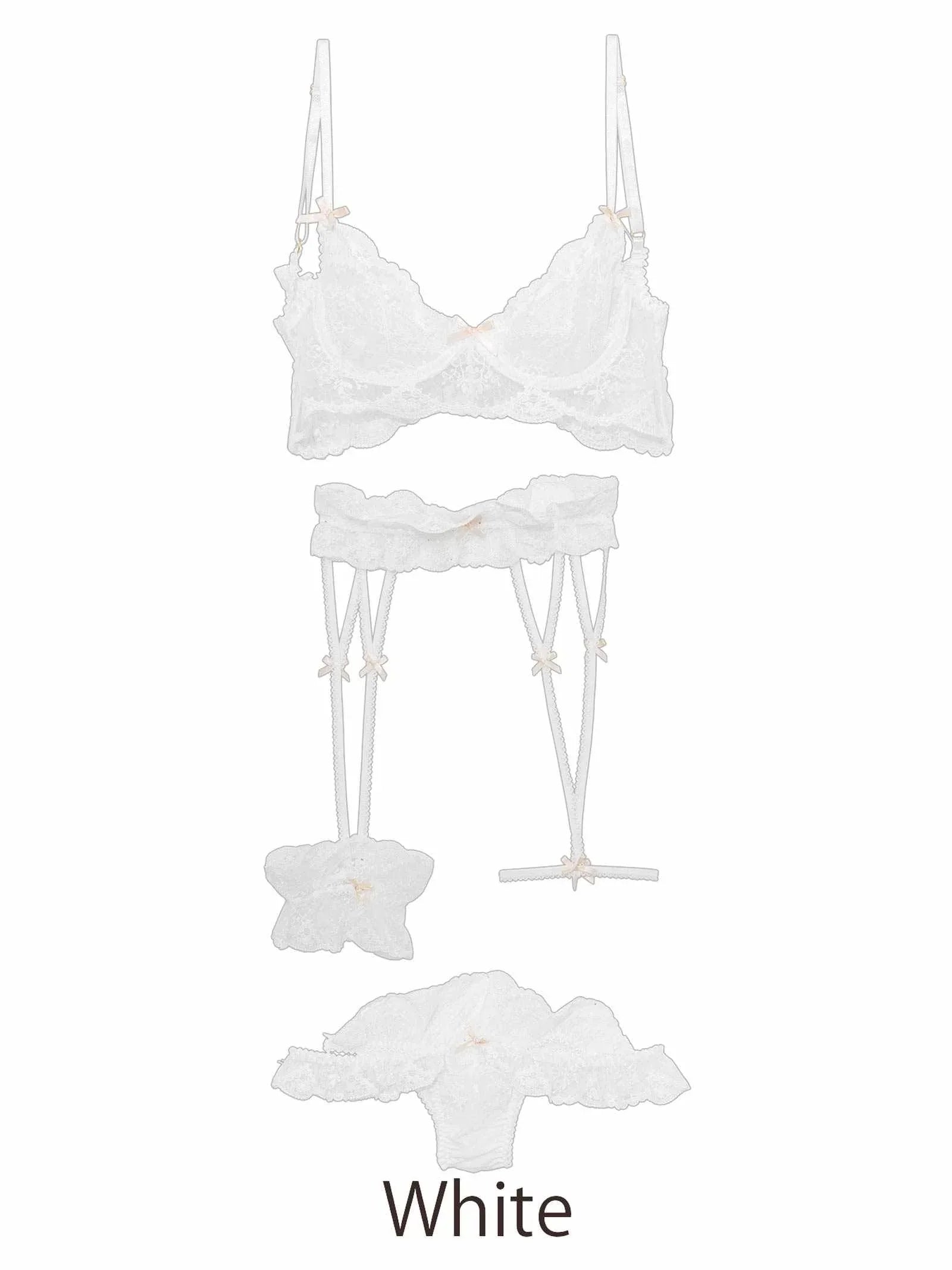 2/23新作![CARRIEFRANCA]ロマンティックスカラップブラセット