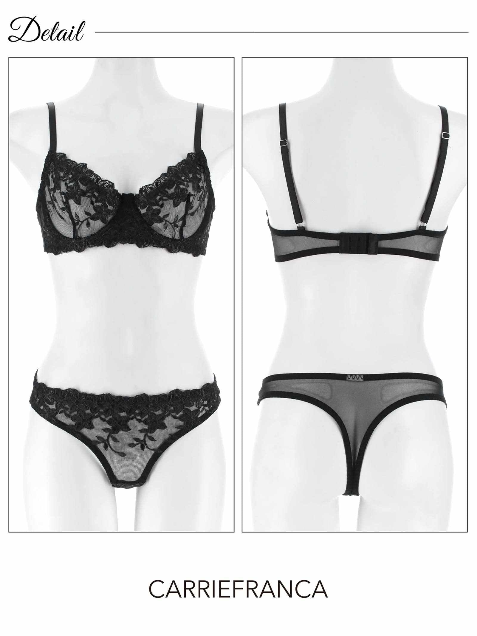 3/2新作![CARRIEFRANCA]ナイトフラワーブラセット