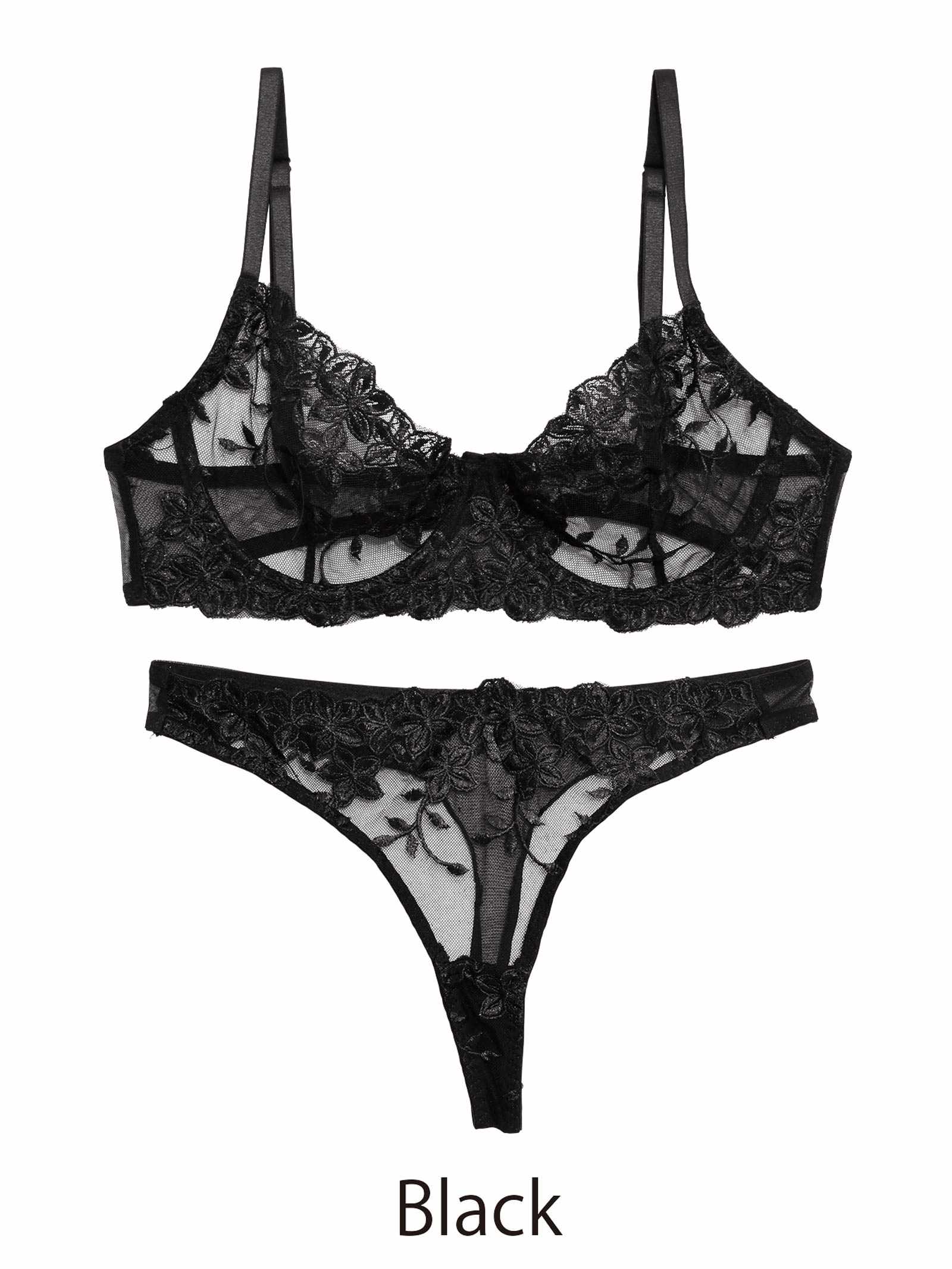 3/2新作![CARRIEFRANCA]ナイトフラワーブラセット