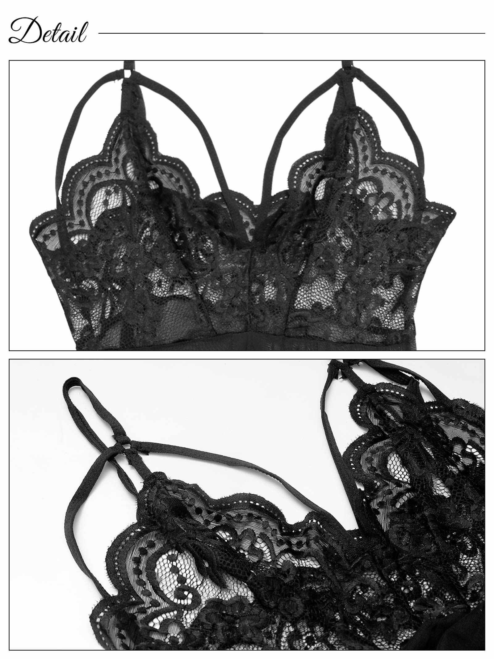 1/26新作![CARRIEFRANCA]ヌーディレースコードベビードール