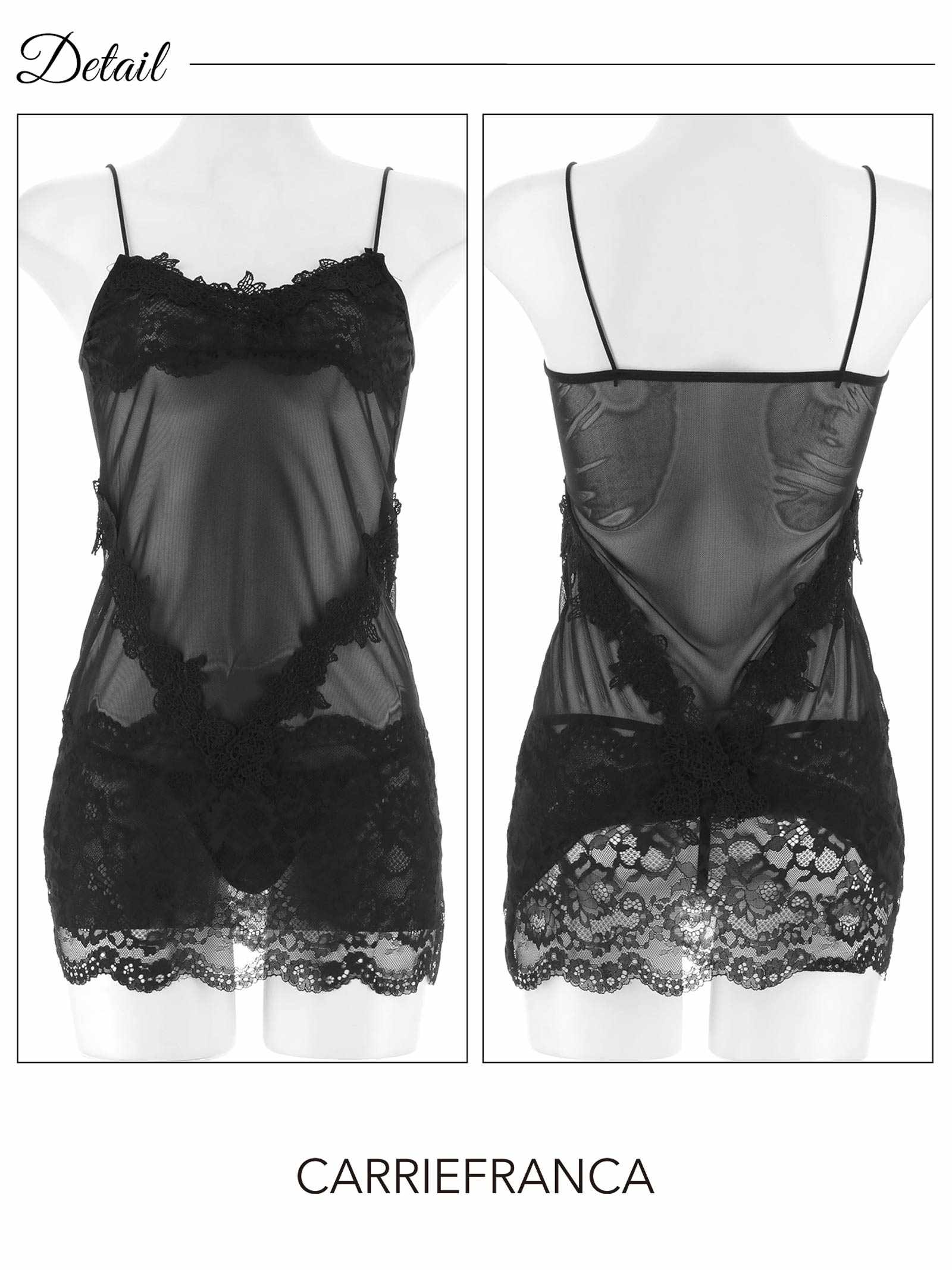 1/28新作![CARRIEFRANCA]グレイスシアーベビードール