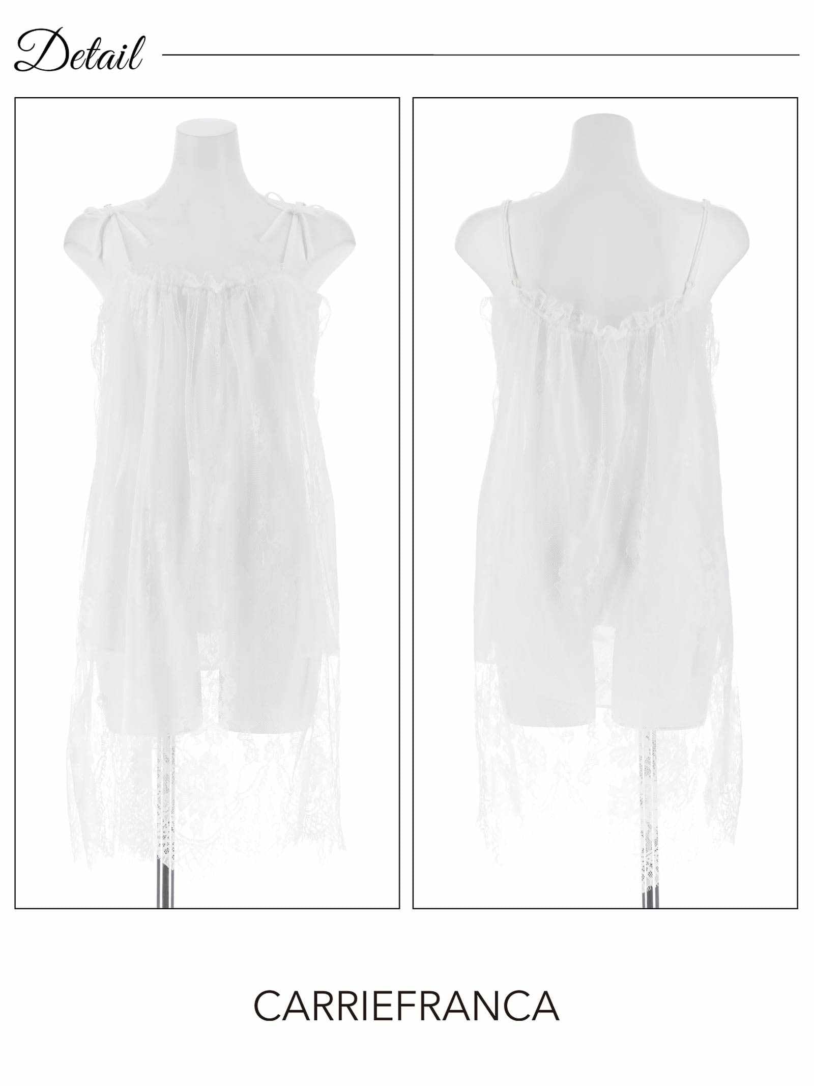 1/30新作![CARRIEFRANCA]エアリーレースベビードール