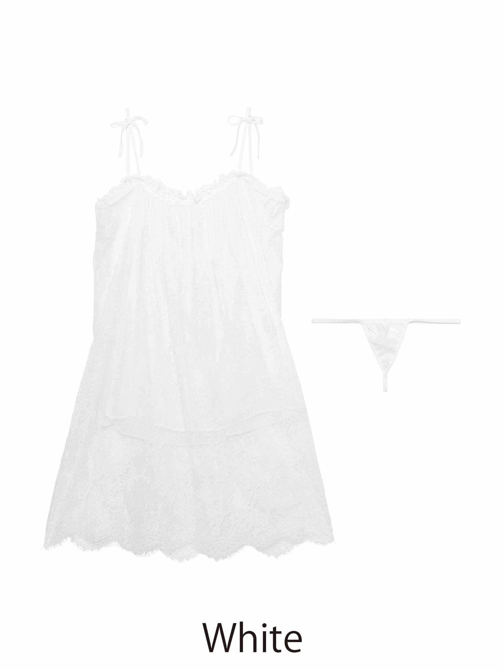 1/30新作![CARRIEFRANCA]エアリーレースベビードール