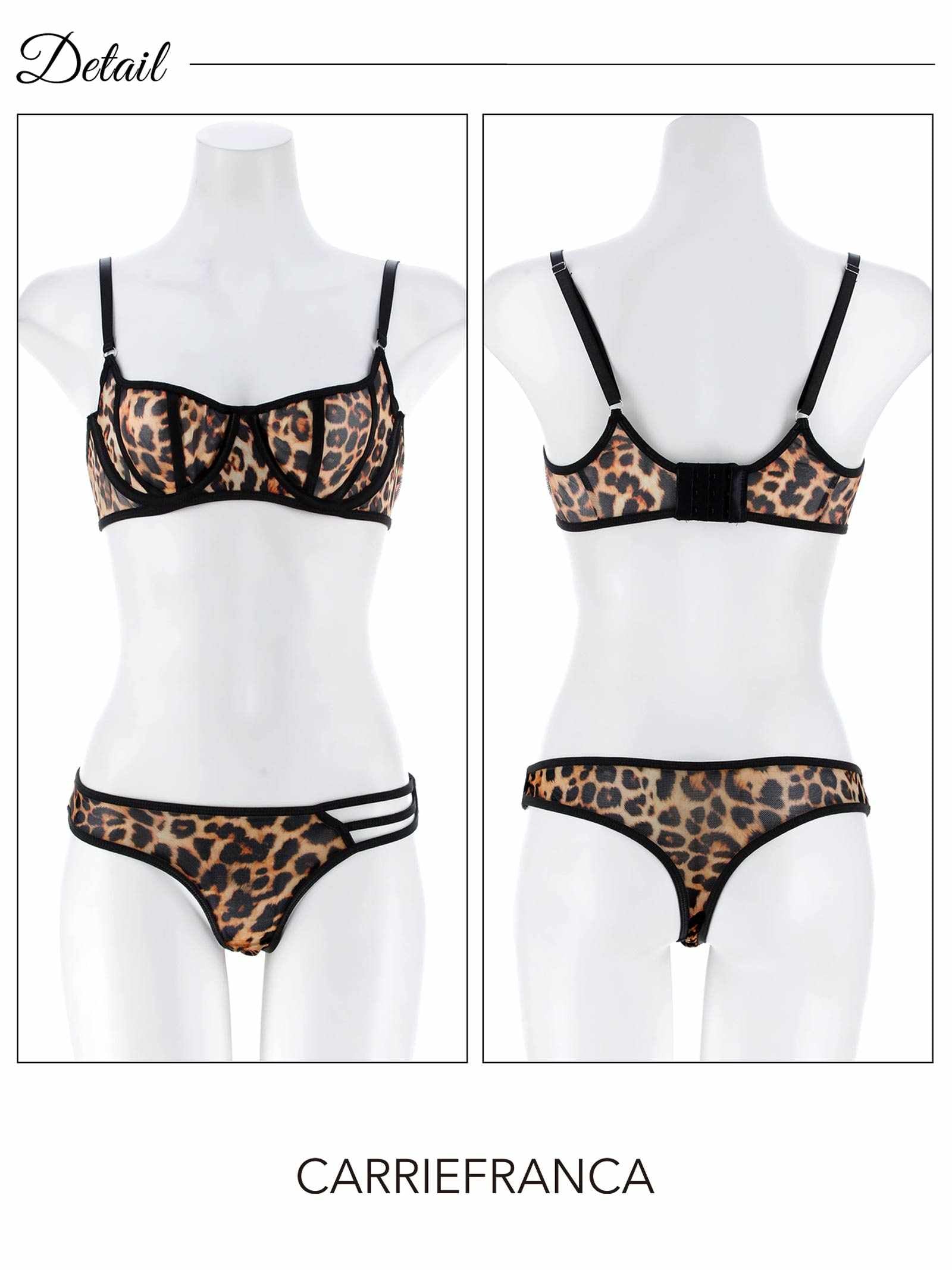 2/2新作![CARRIEFRANCA]モードレオパードブラセット