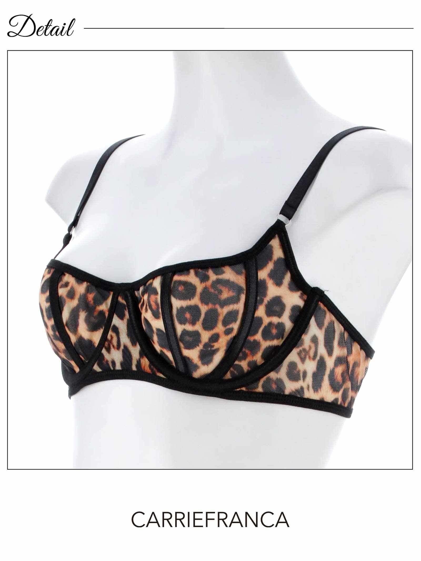 2/2新作![CARRIEFRANCA]モードレオパードブラセット