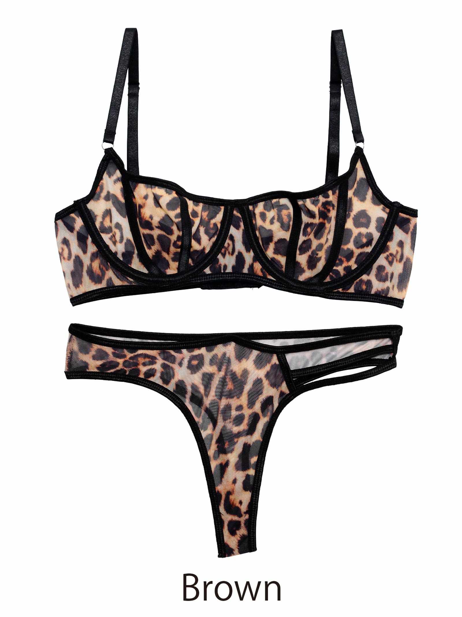 2/2新作![CARRIEFRANCA]モードレオパードブラセット