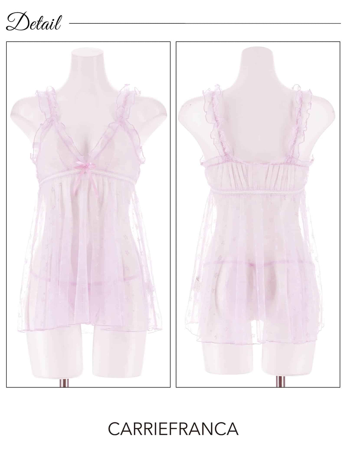 9/16新作![CARRIEFRANCA]シュクレドットフルールベビードール