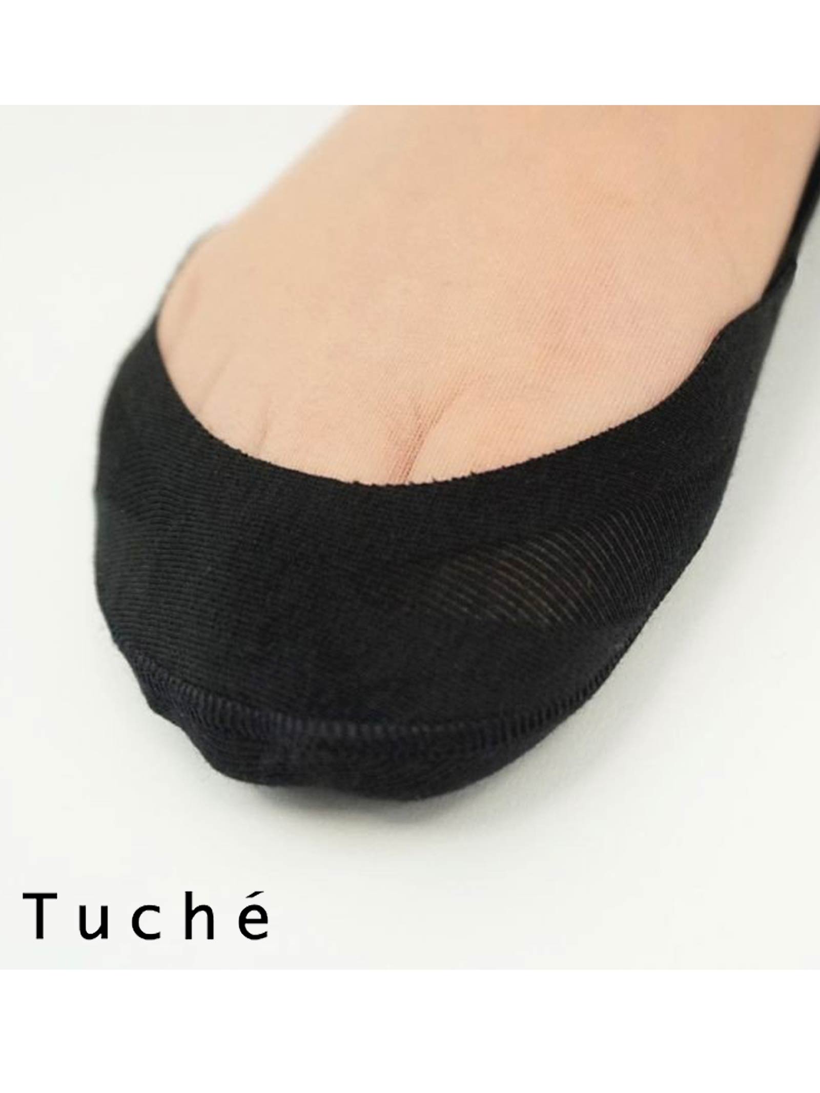 【Tuche】トゥシェ フットカバー 丈夫で脱げない (綿混)(超浅履き)(レディース)(22-26)[TQK501][GUNZE]