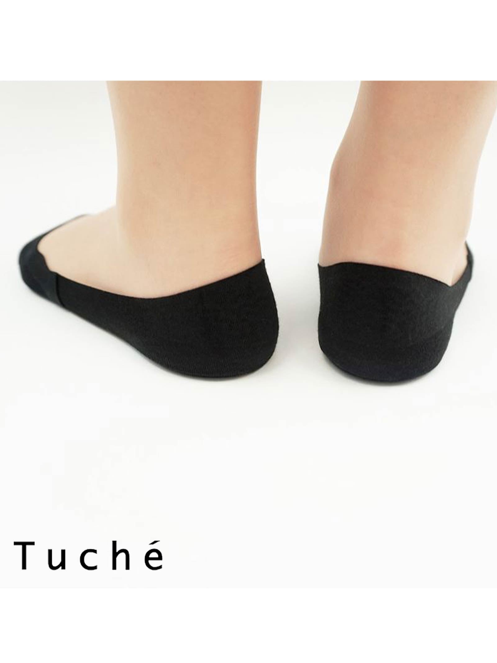 【Tuche】トゥシェ フットカバー 丈夫で脱げない (綿混)(超浅履き)(レディース)(22-26)[TQK501][GUNZE]