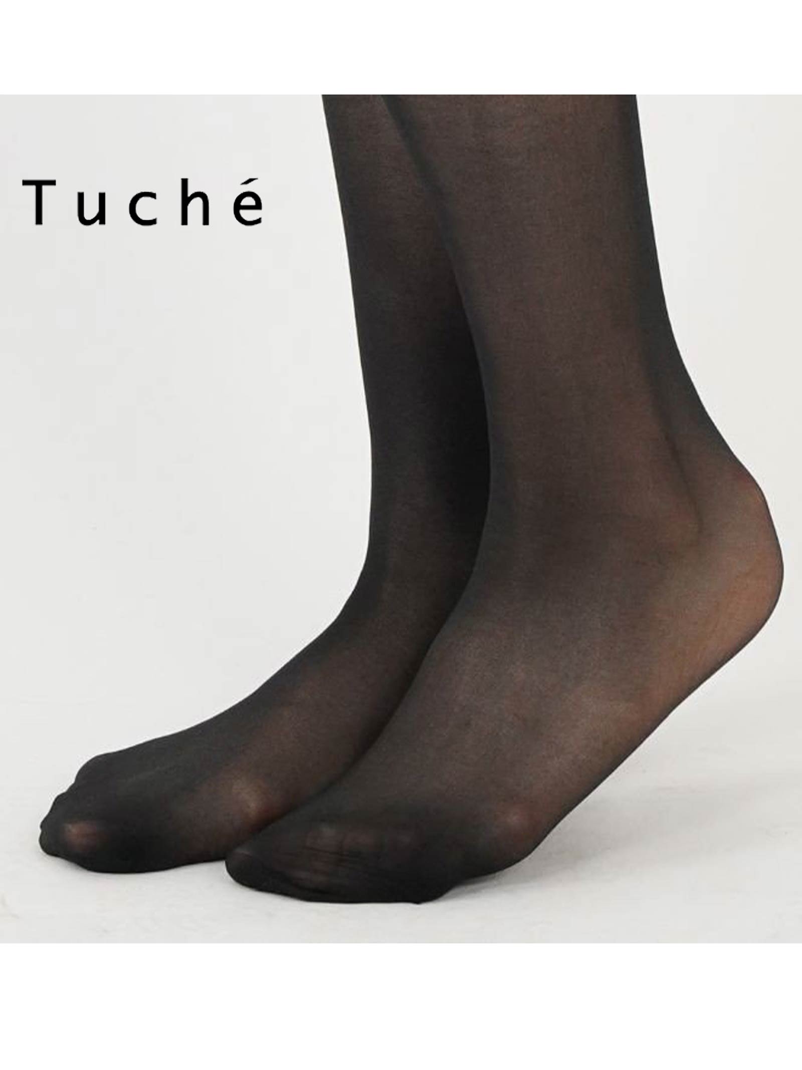 【Tuche】トゥシェ ガーターフリーストッキング  (しっかり止まるレース付きオーバーニーストッキング)(レディース)(M,L)[TQK505][GUNZE]