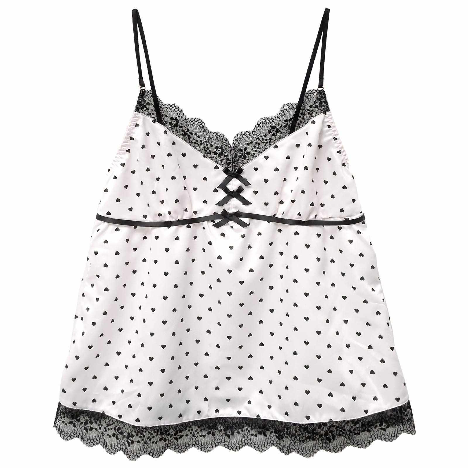 プリティーハートサテンベビードール