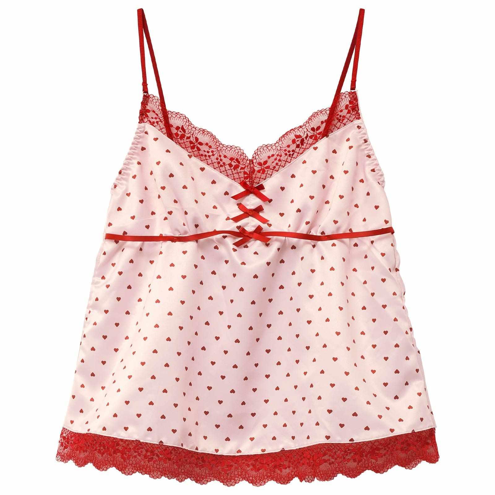 プリティーハートサテンベビードール