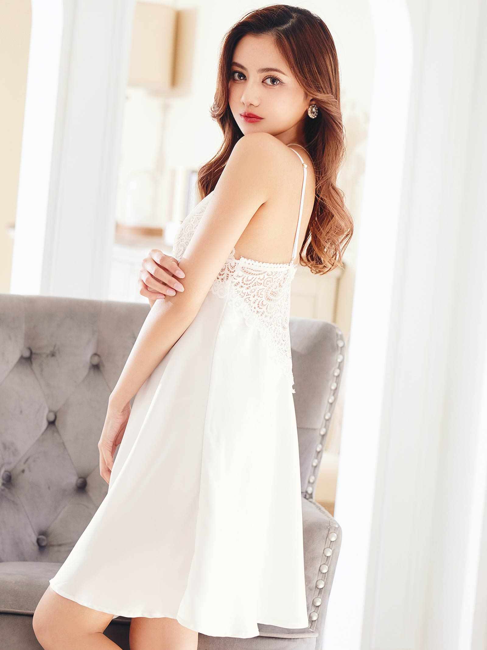 メロウホワイトレーシィベビードール