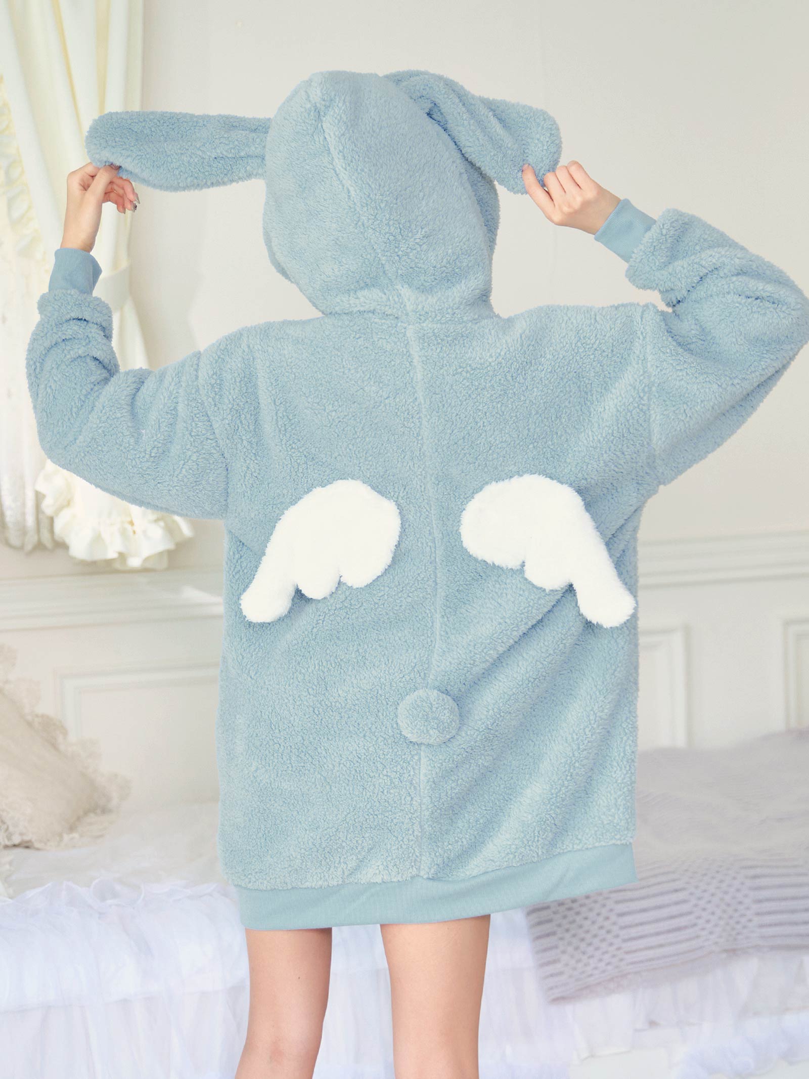 11/1再販!キュート小悪魔フードワンピースルームウェア