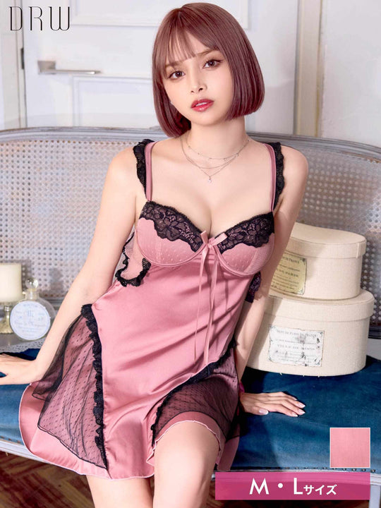 11/5再販!ゴシックドットフリルベビードール