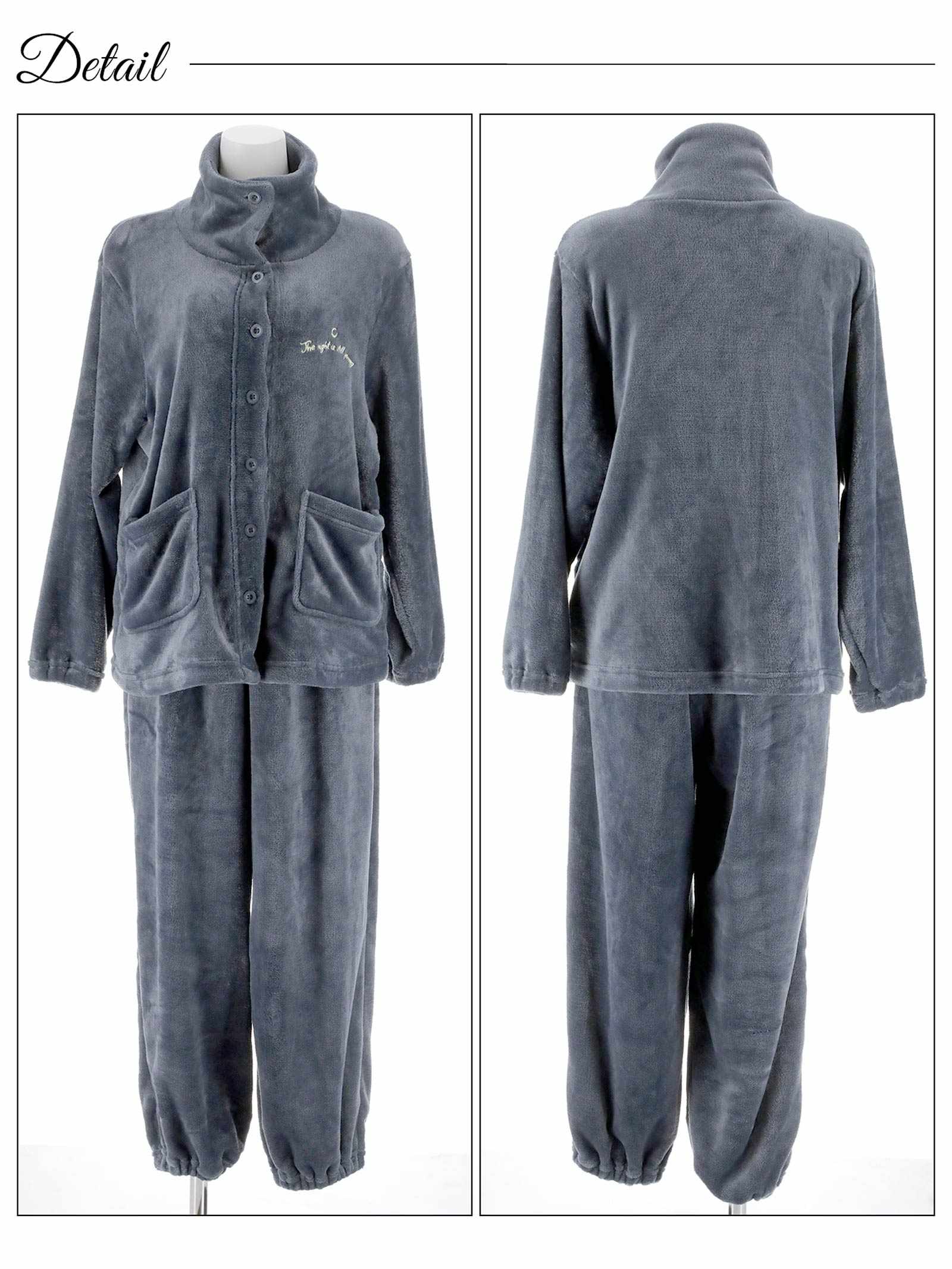 11/10新作!モコモコハイネックロゴトップス&パンツルームウェア