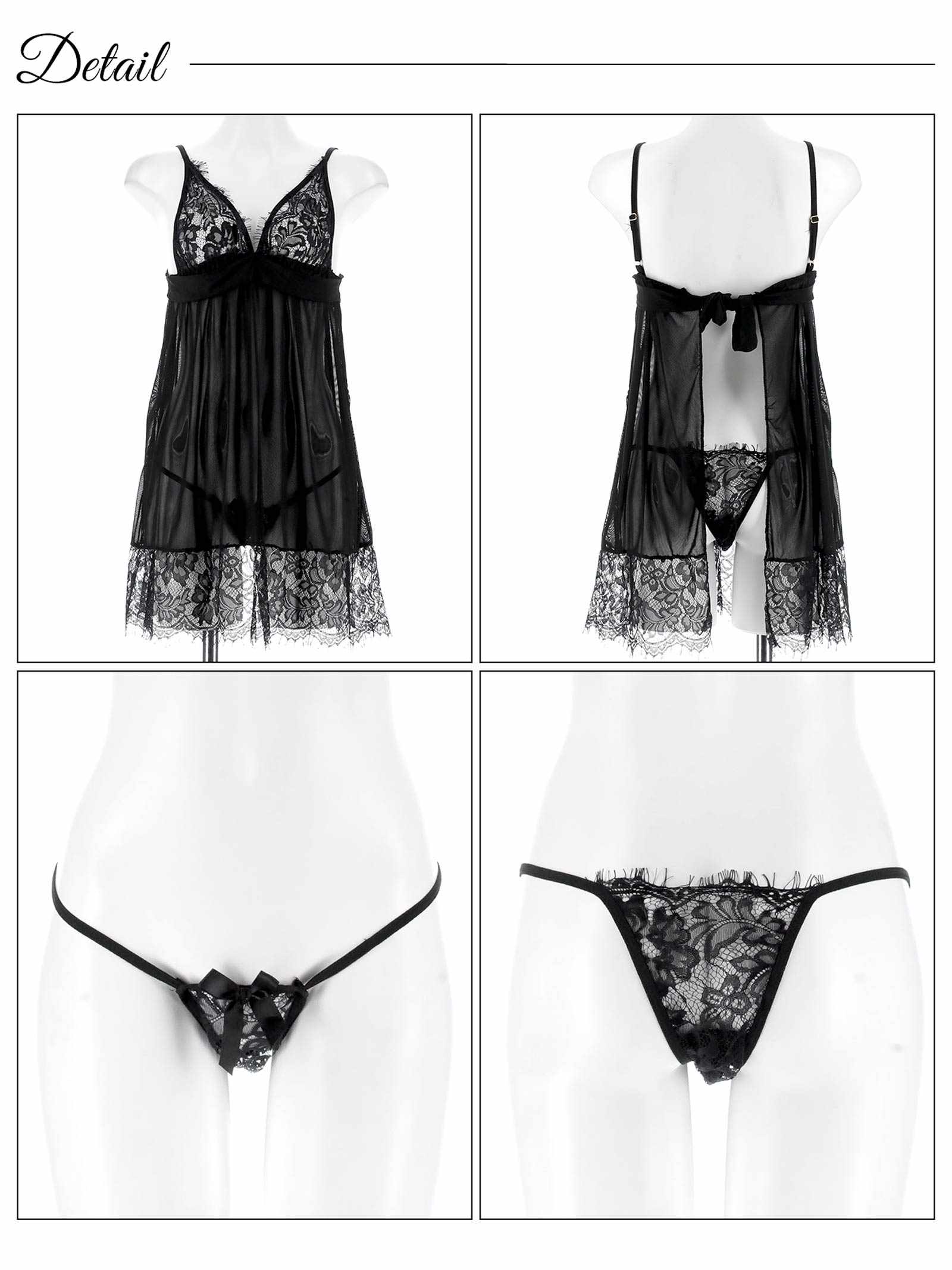 7/16新作!ブルーミングバックオープンチュールベビードール