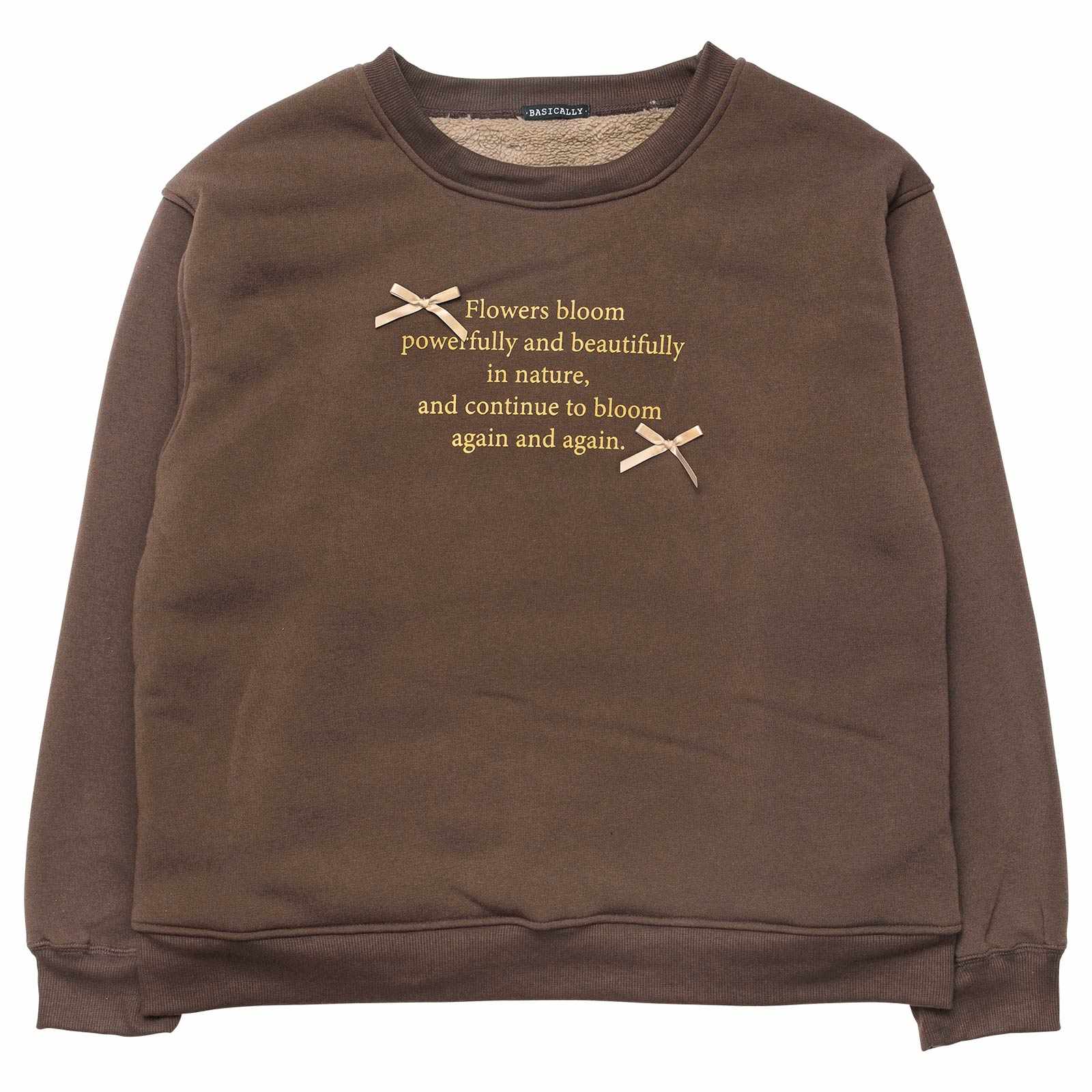 11/28新作!リボンロゴ裏起毛スウェットルームウェア